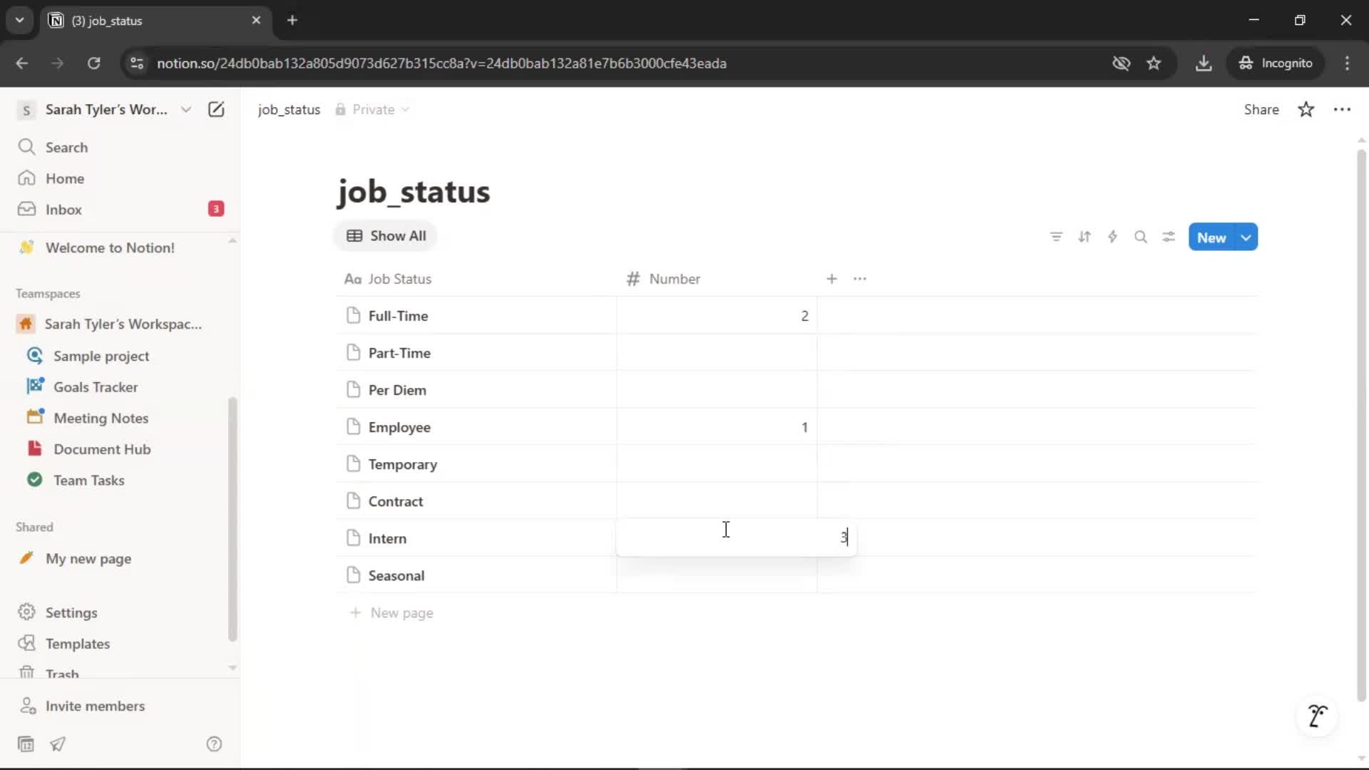 Importing screenshot