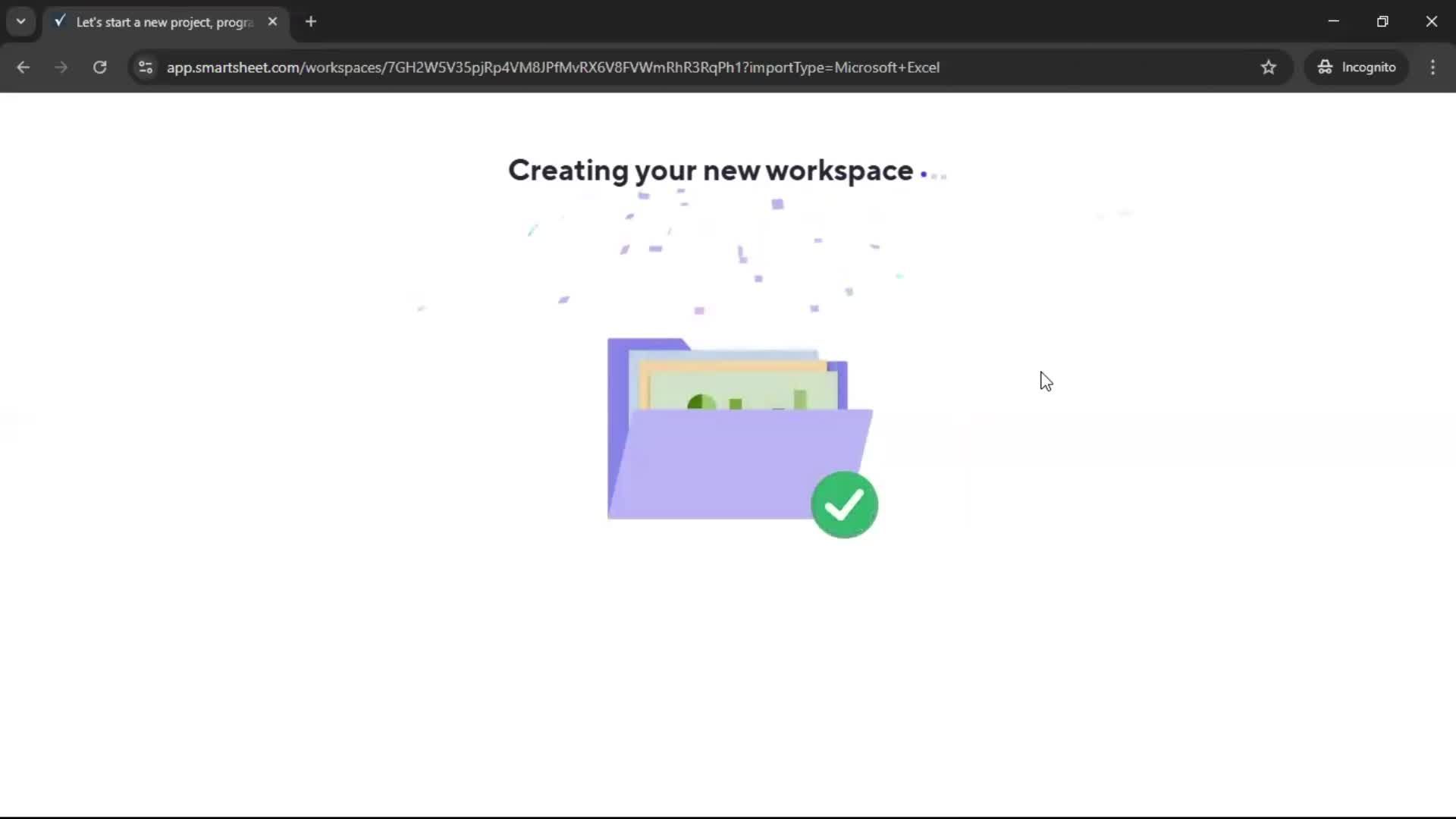 Importing data screenshot