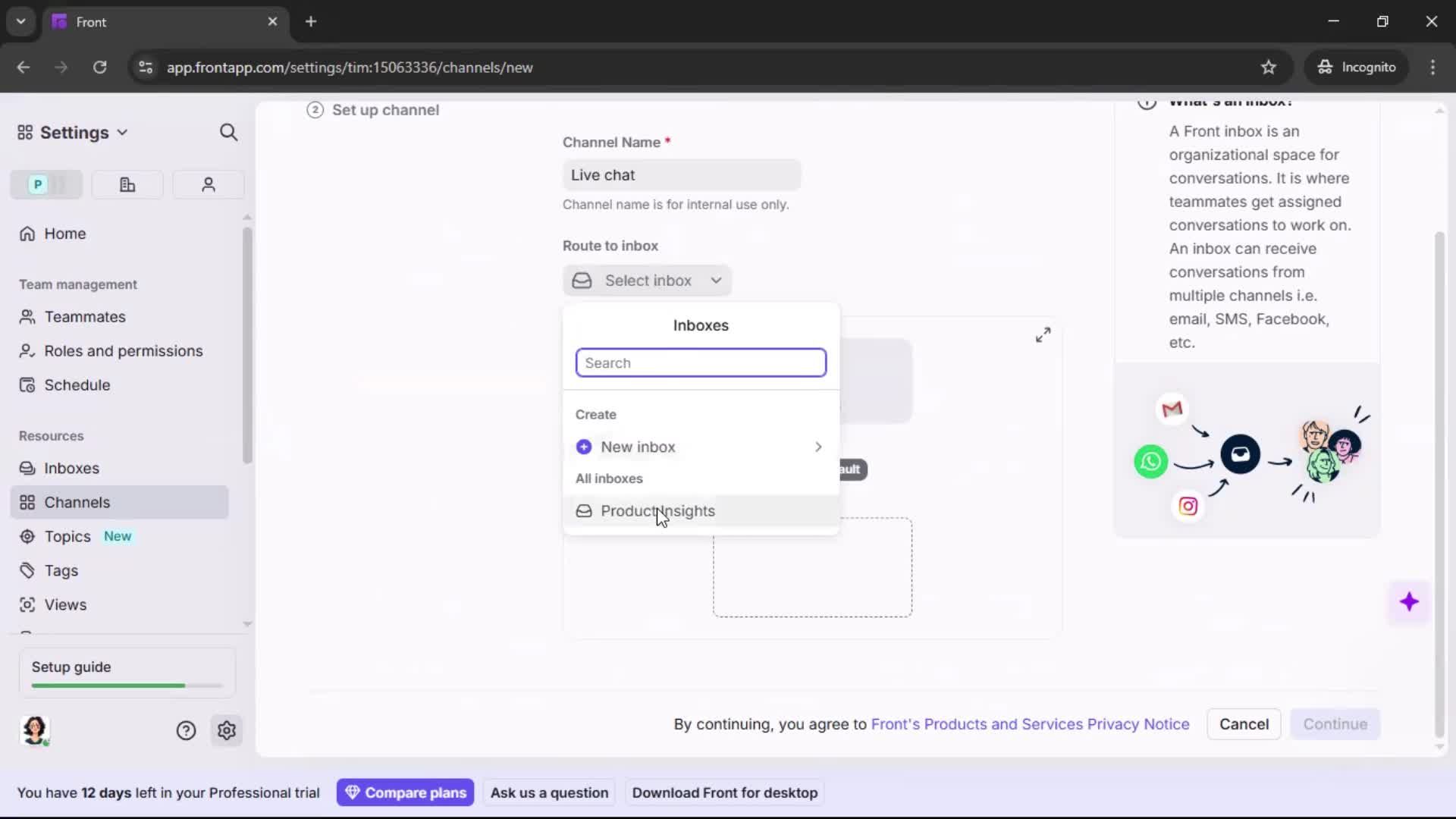 Installing a widget screenshot
