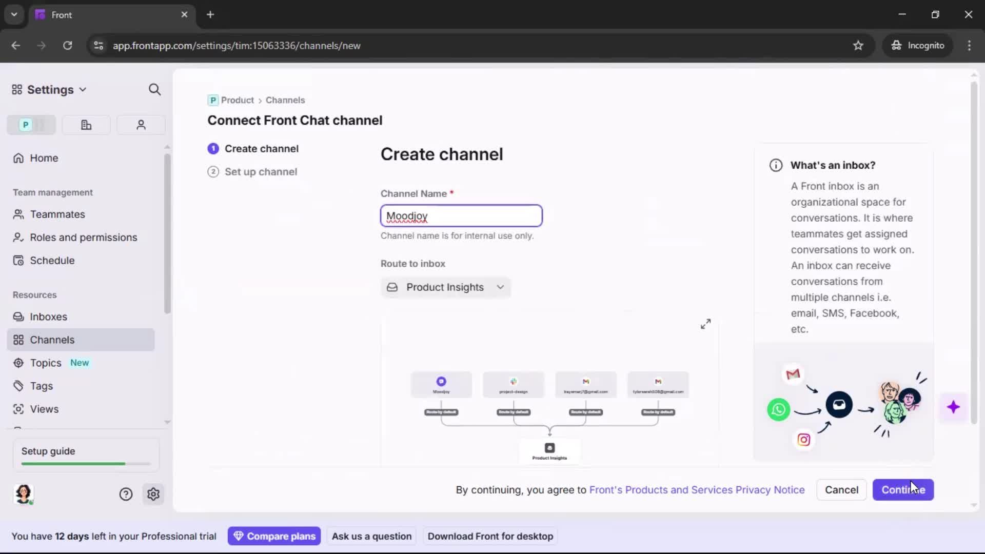 Installing a widget screenshot