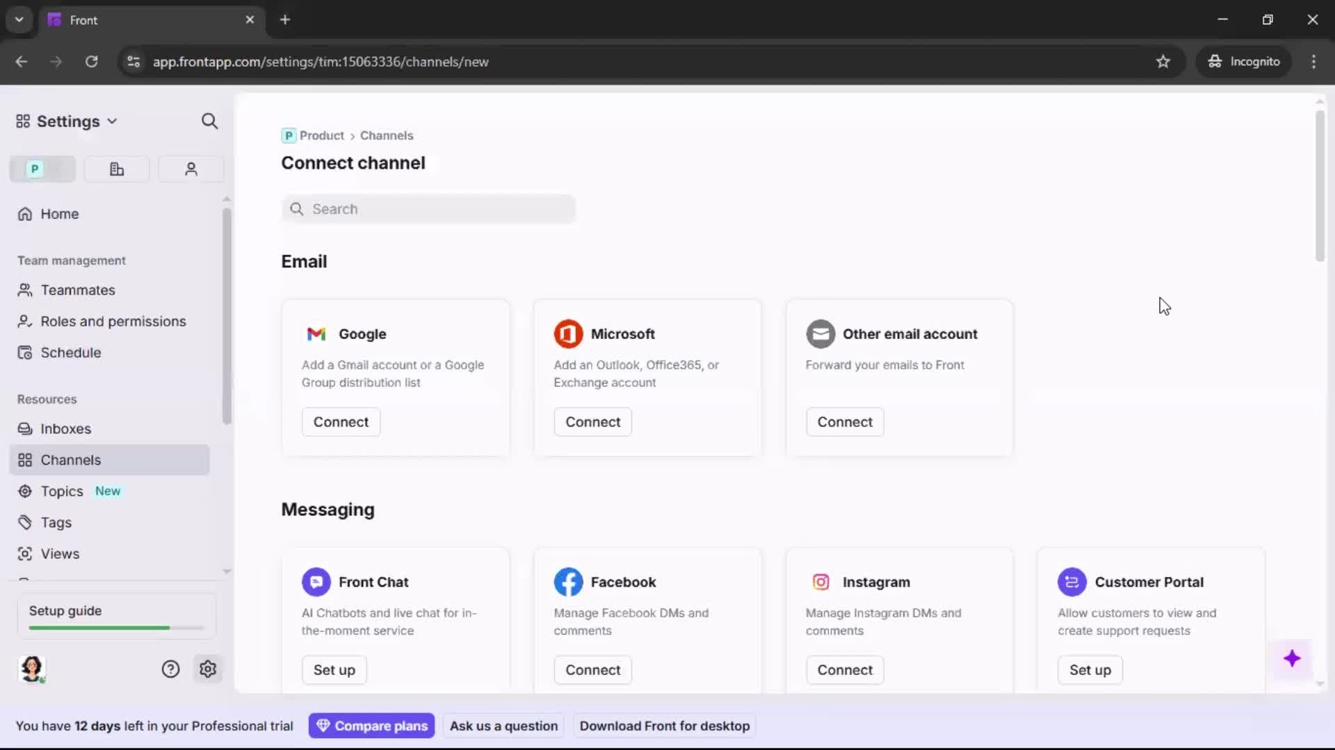 Installing a widget screenshot