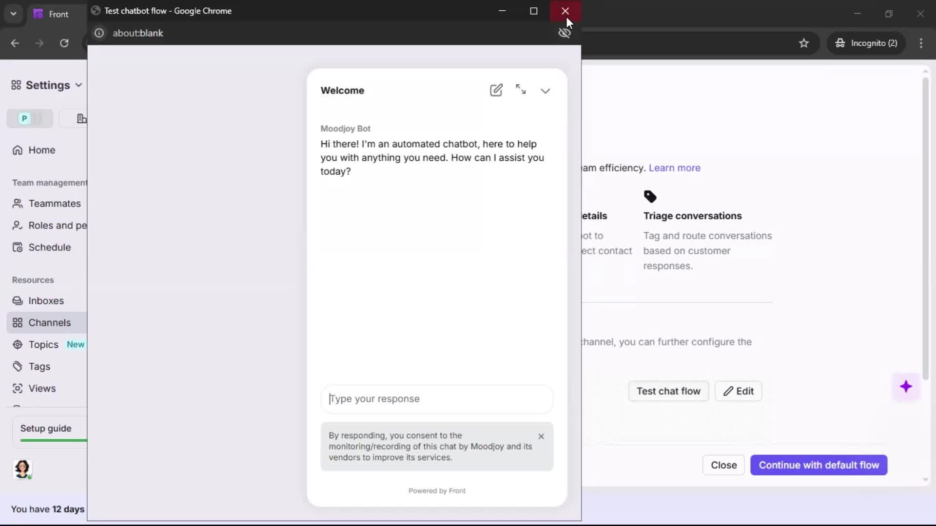 Installing a widget screenshot
