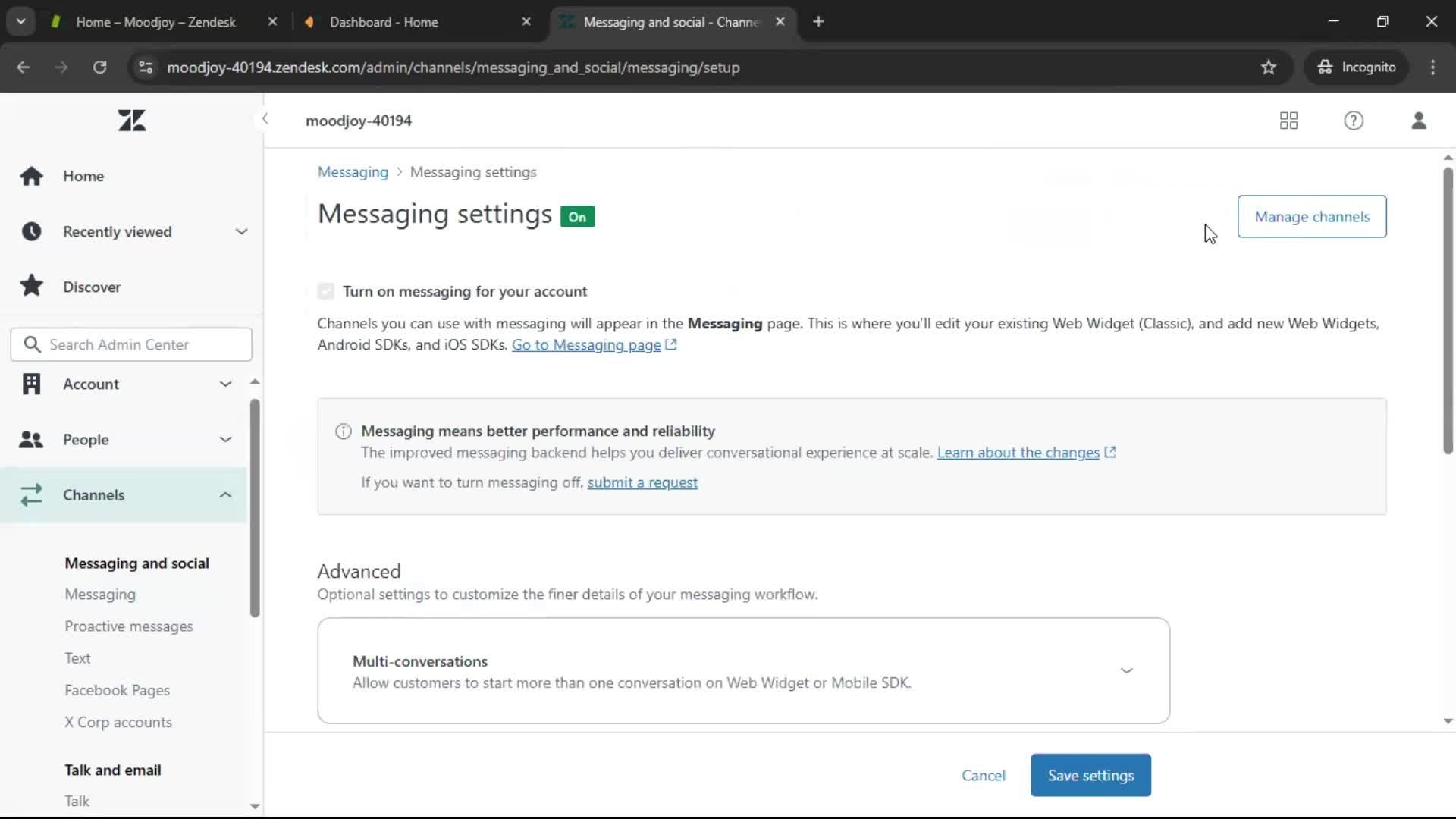 Installing a widget screenshot