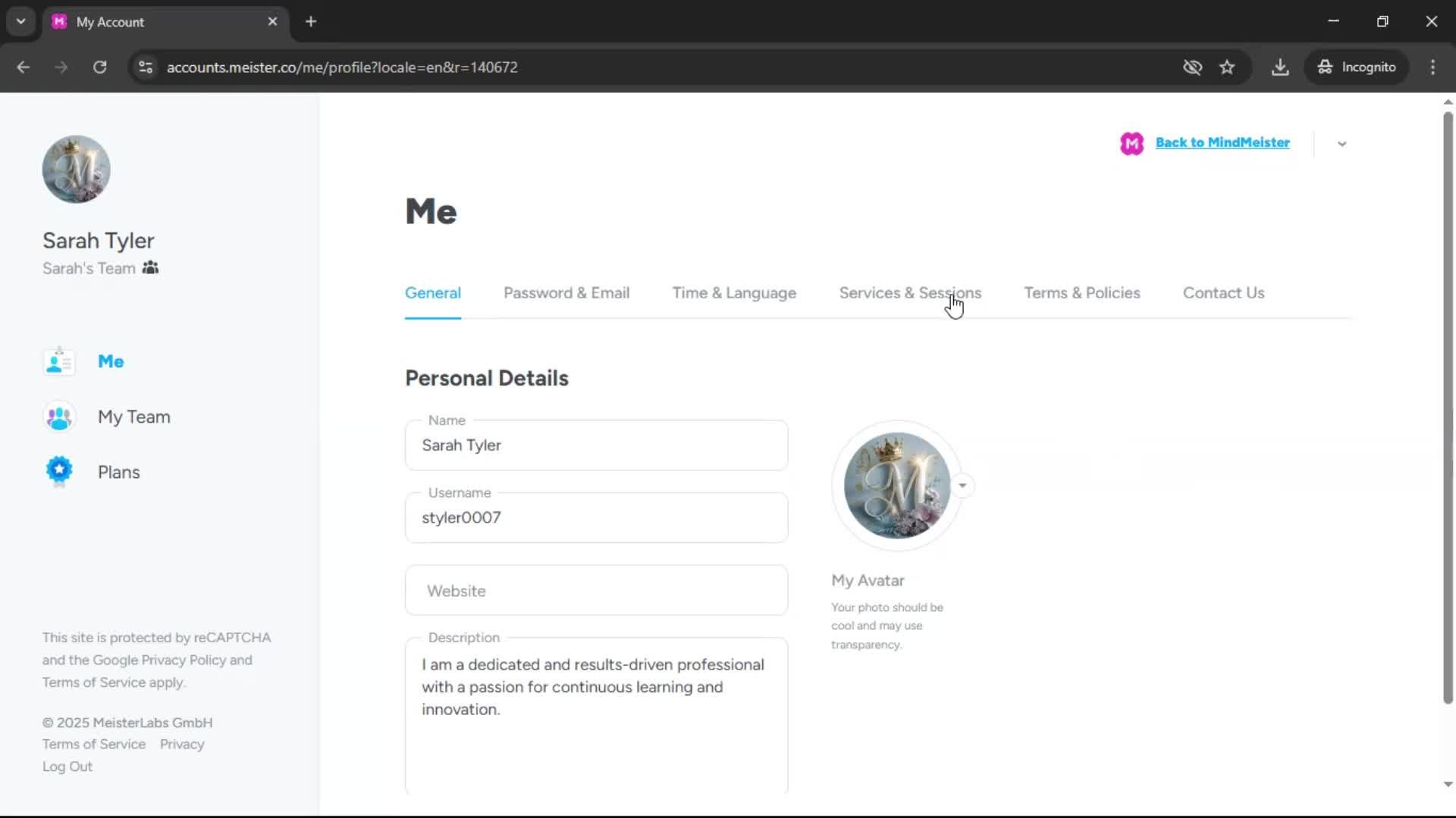 Integrations screenshot