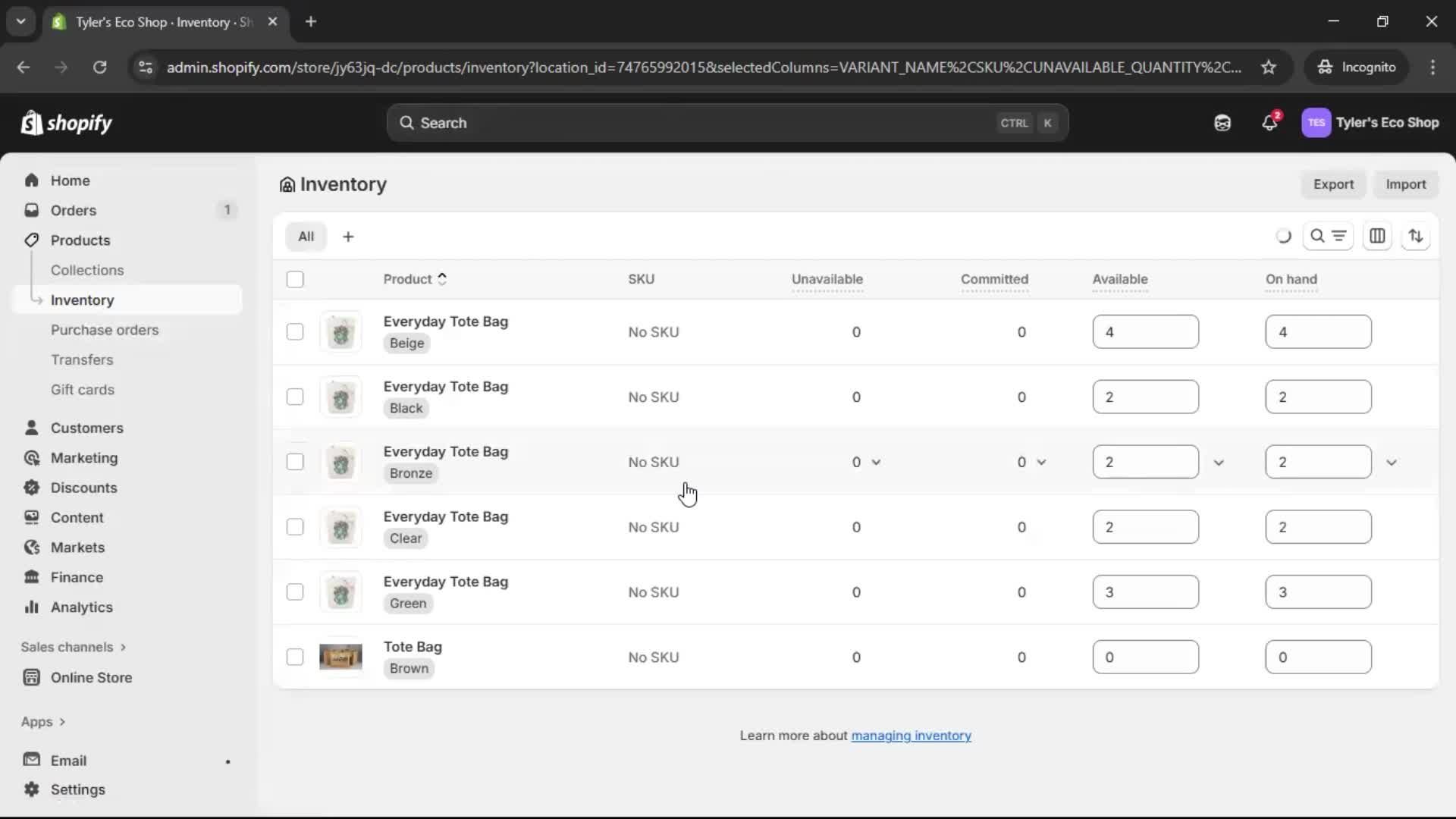 Inventory Management on Shopify video thumbnail