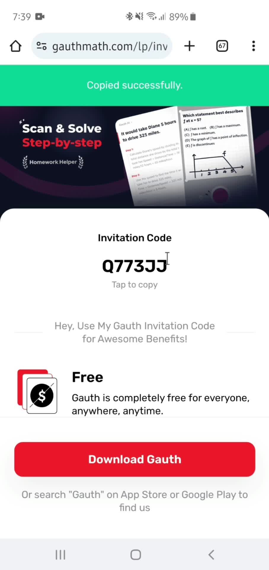 Inviting people screenshot