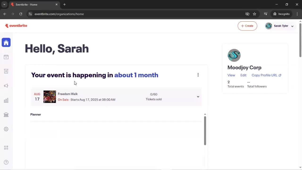 Inviting people screenshot