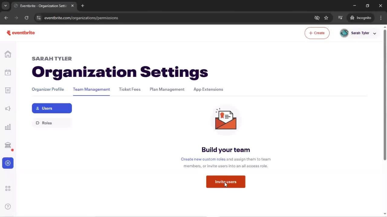 Inviting people screenshot