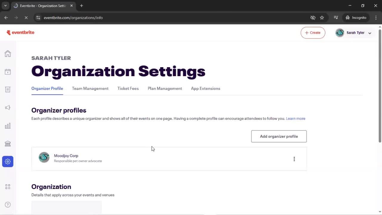 Inviting people screenshot