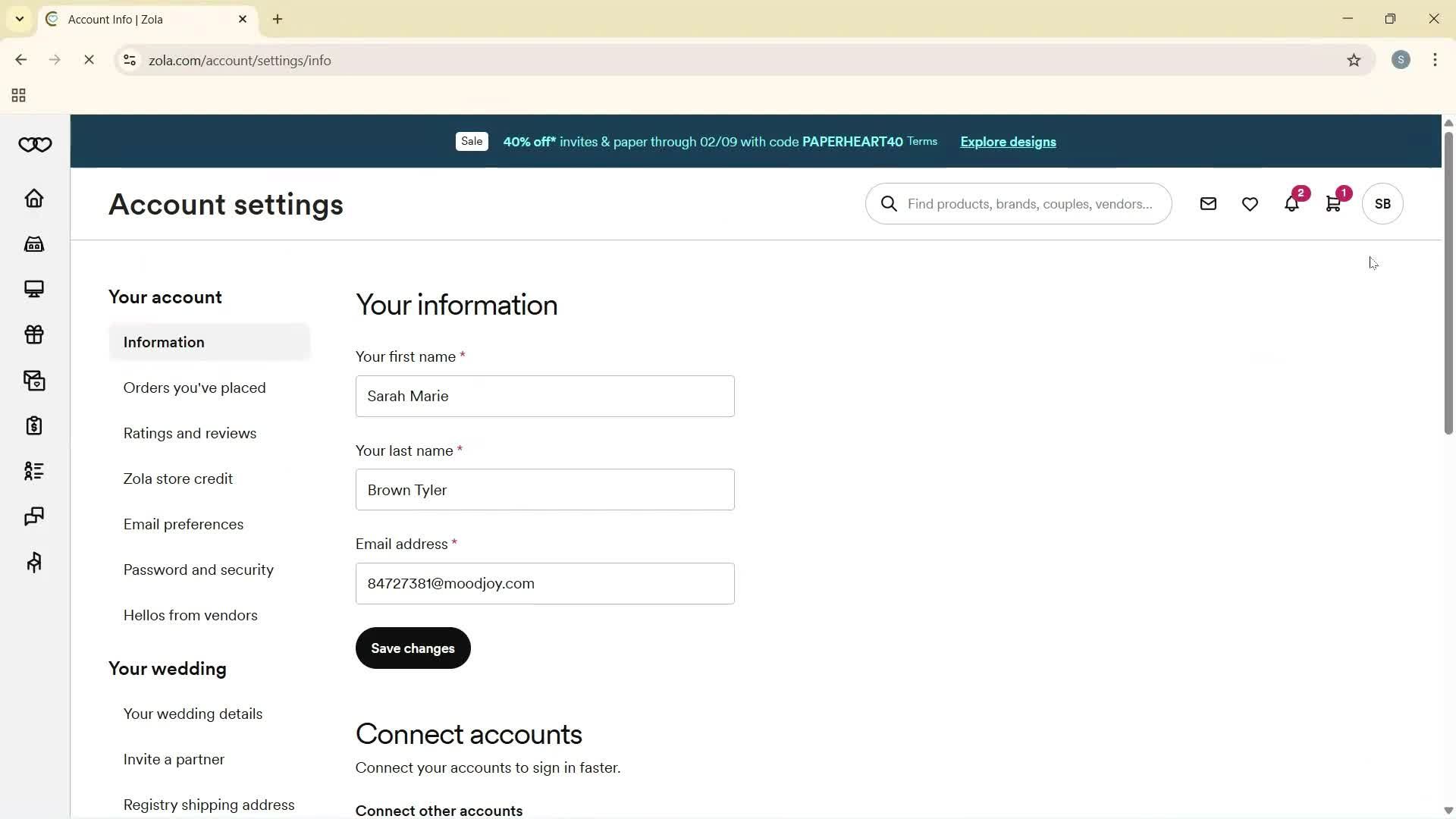 Inviting people screenshot