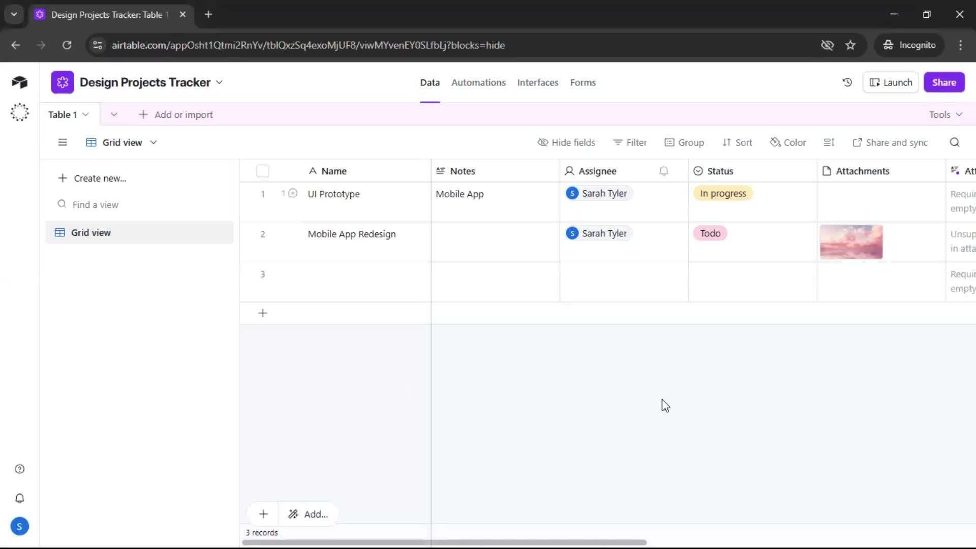Inviting people screenshot