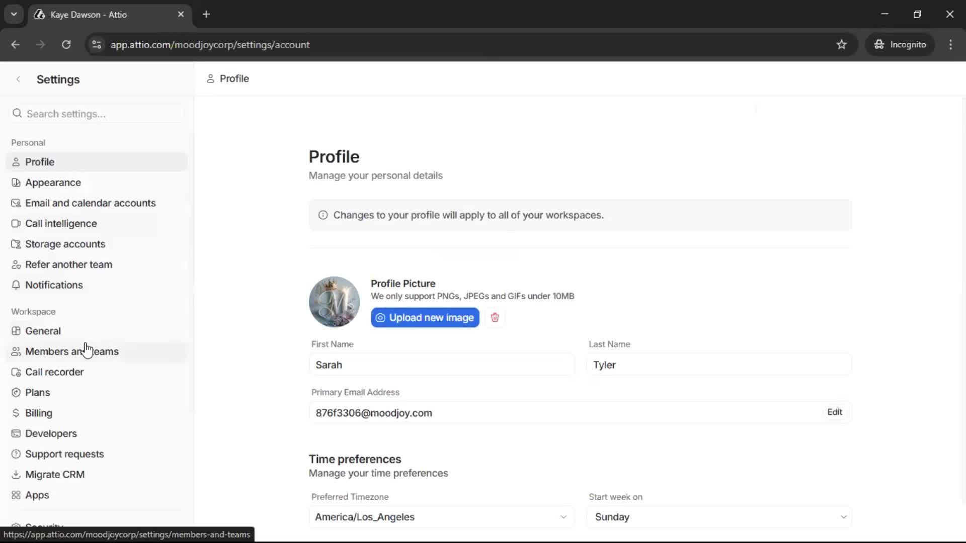 Inviting people screenshot