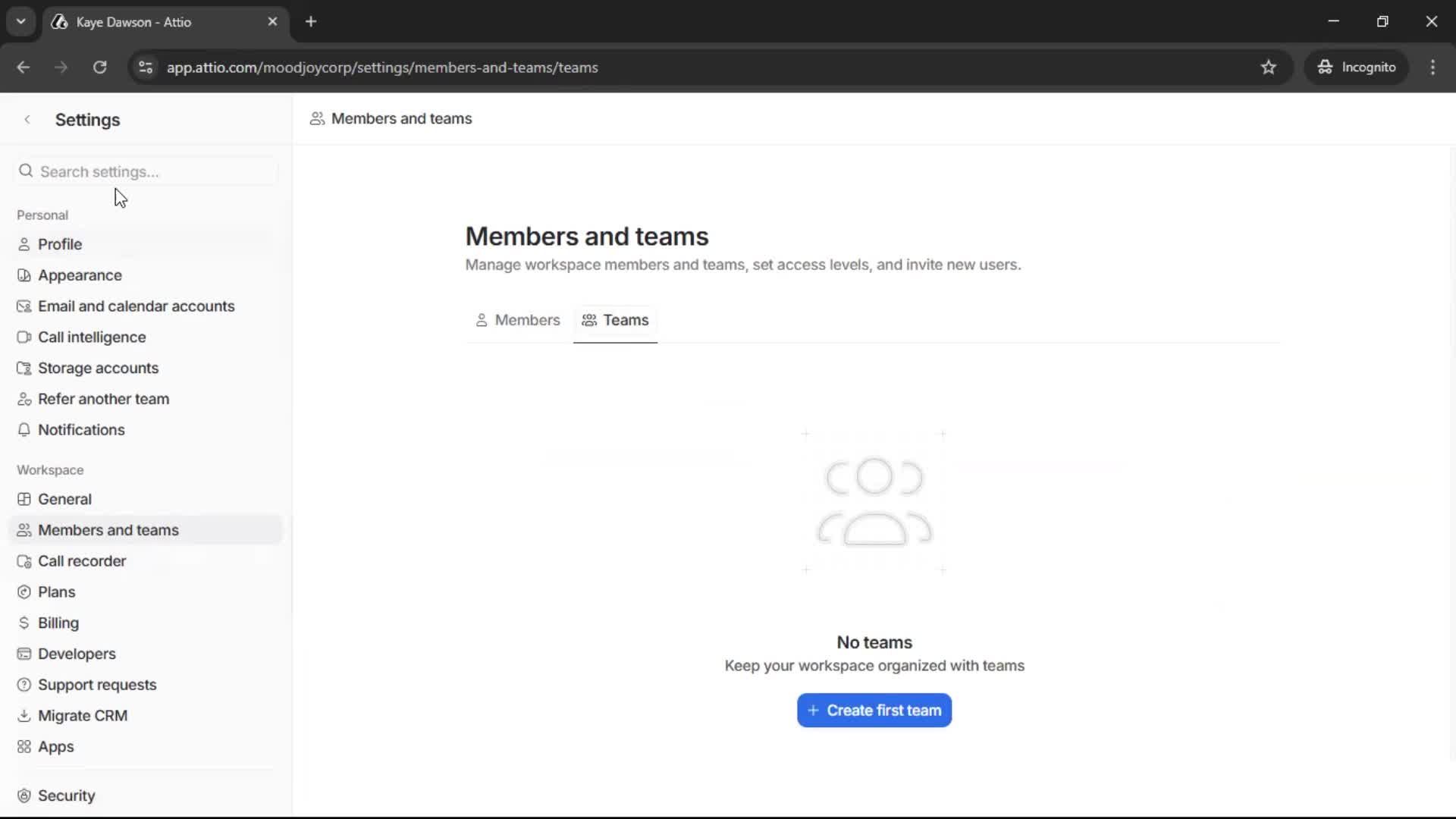 Inviting people screenshot