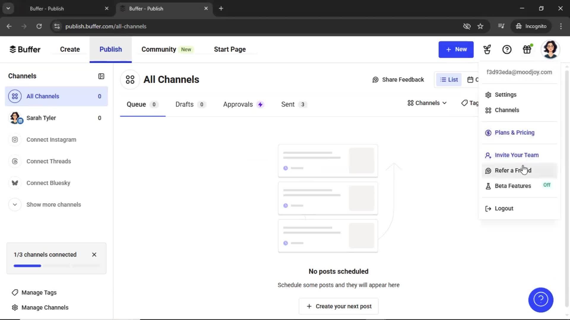 Inviting people on Buffer video thumbnail