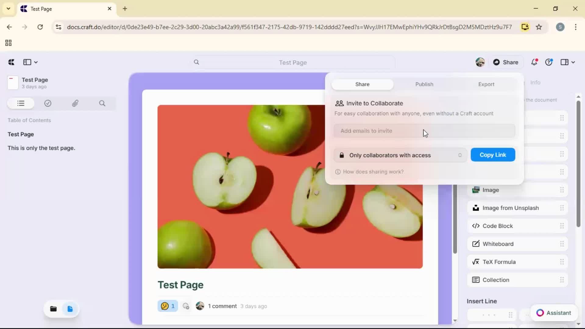 Inviting people screenshot