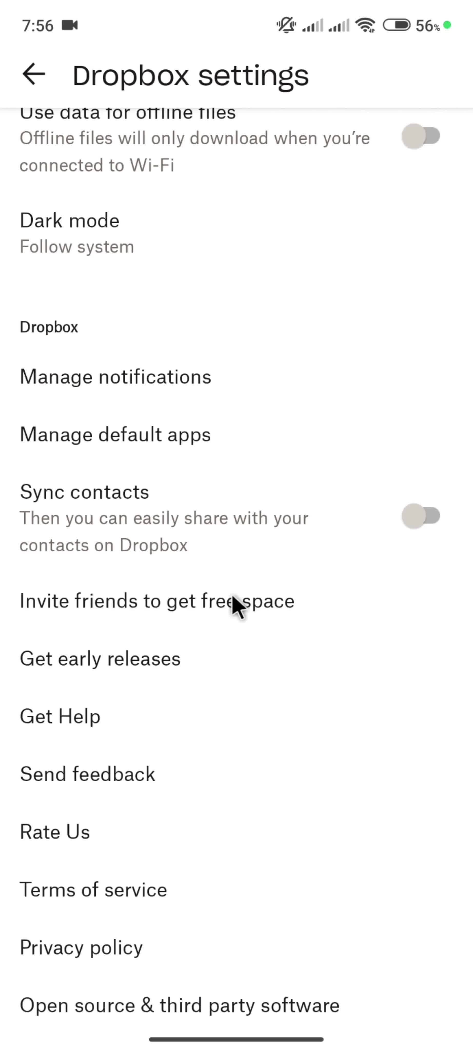 Inviting people screenshot