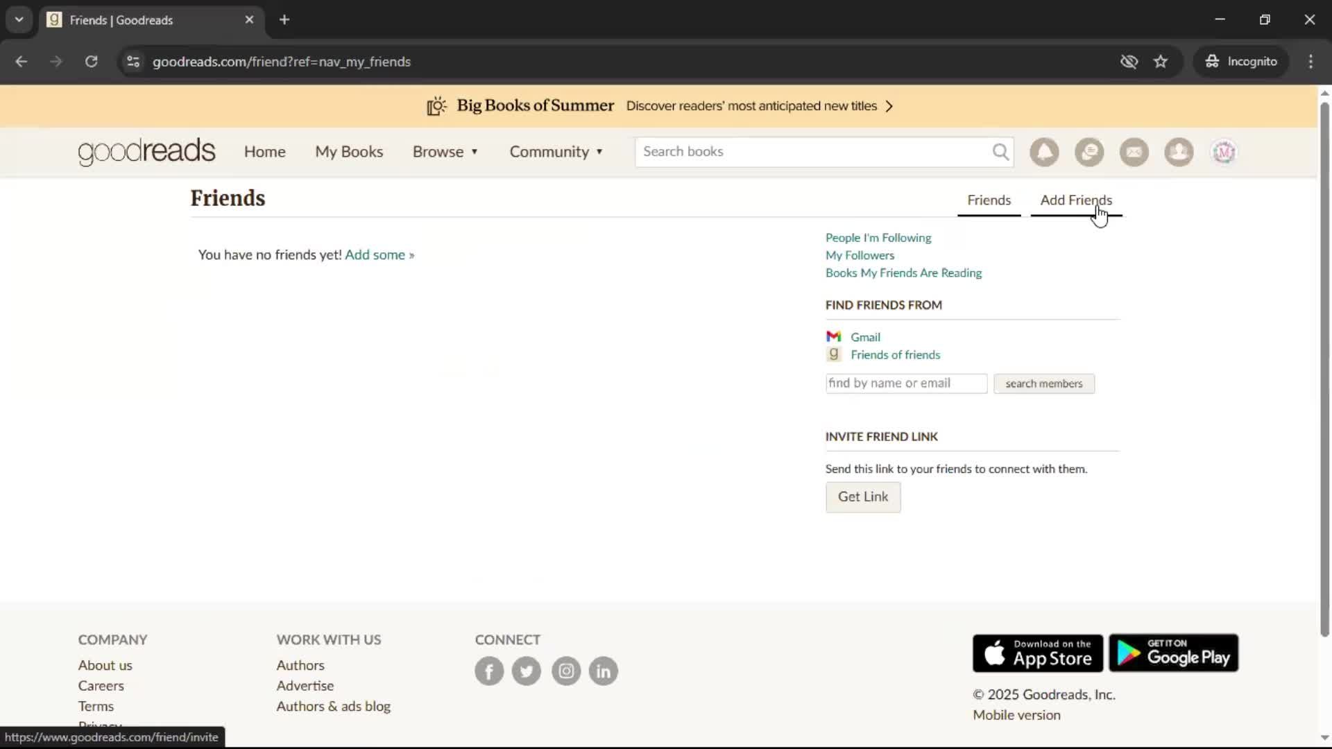 Inviting people screenshot