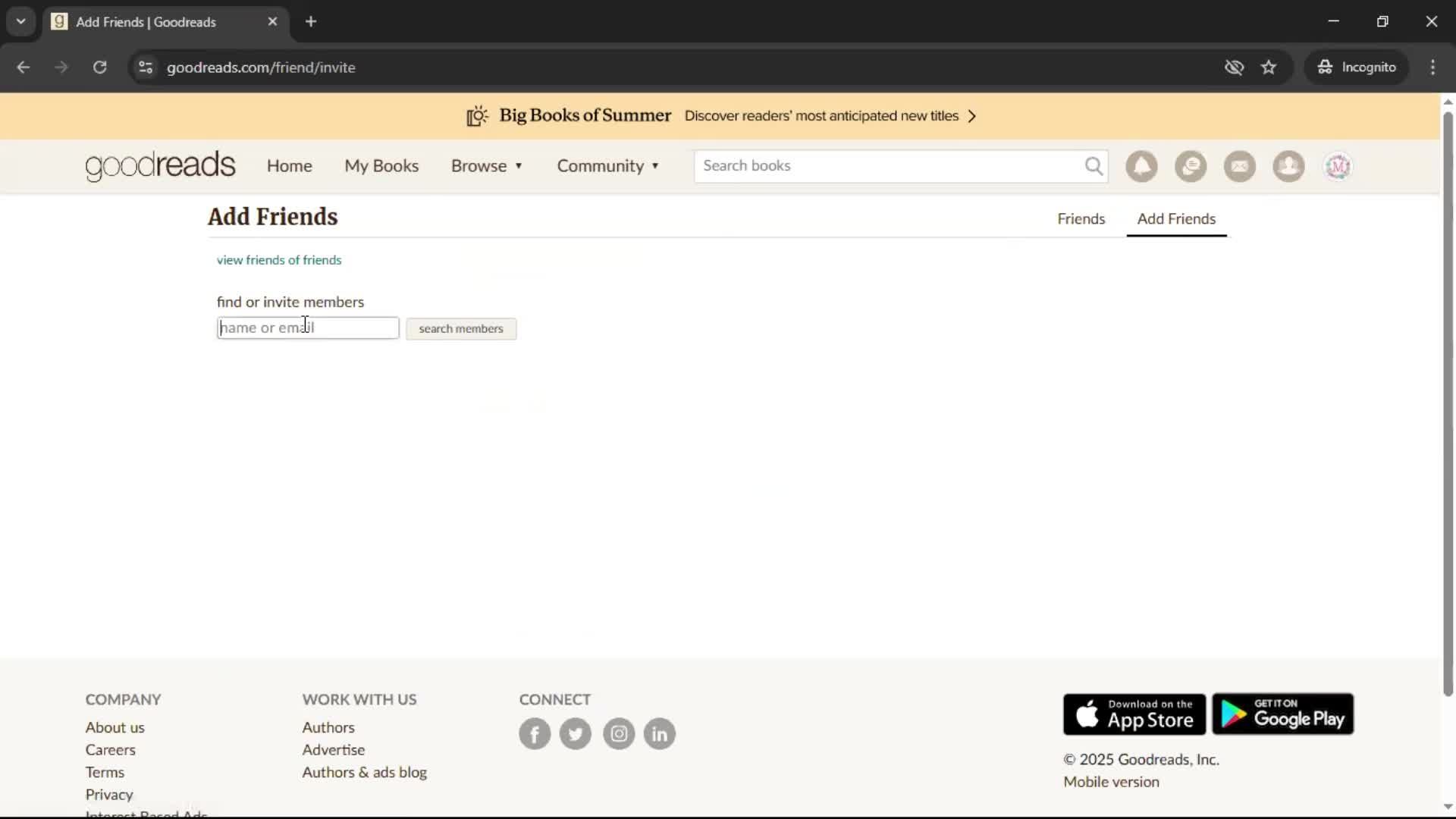 Inviting people screenshot