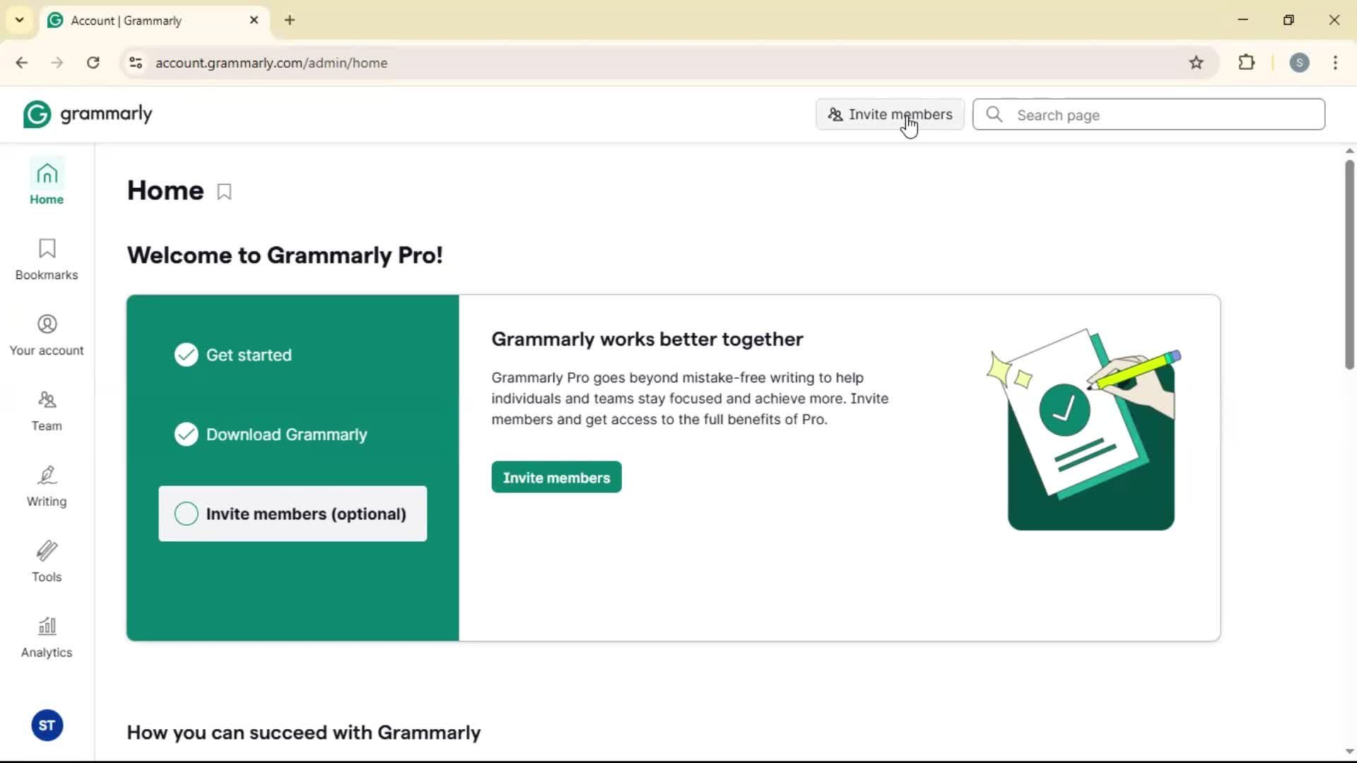 Inviting people on Grammarly video thumbnail