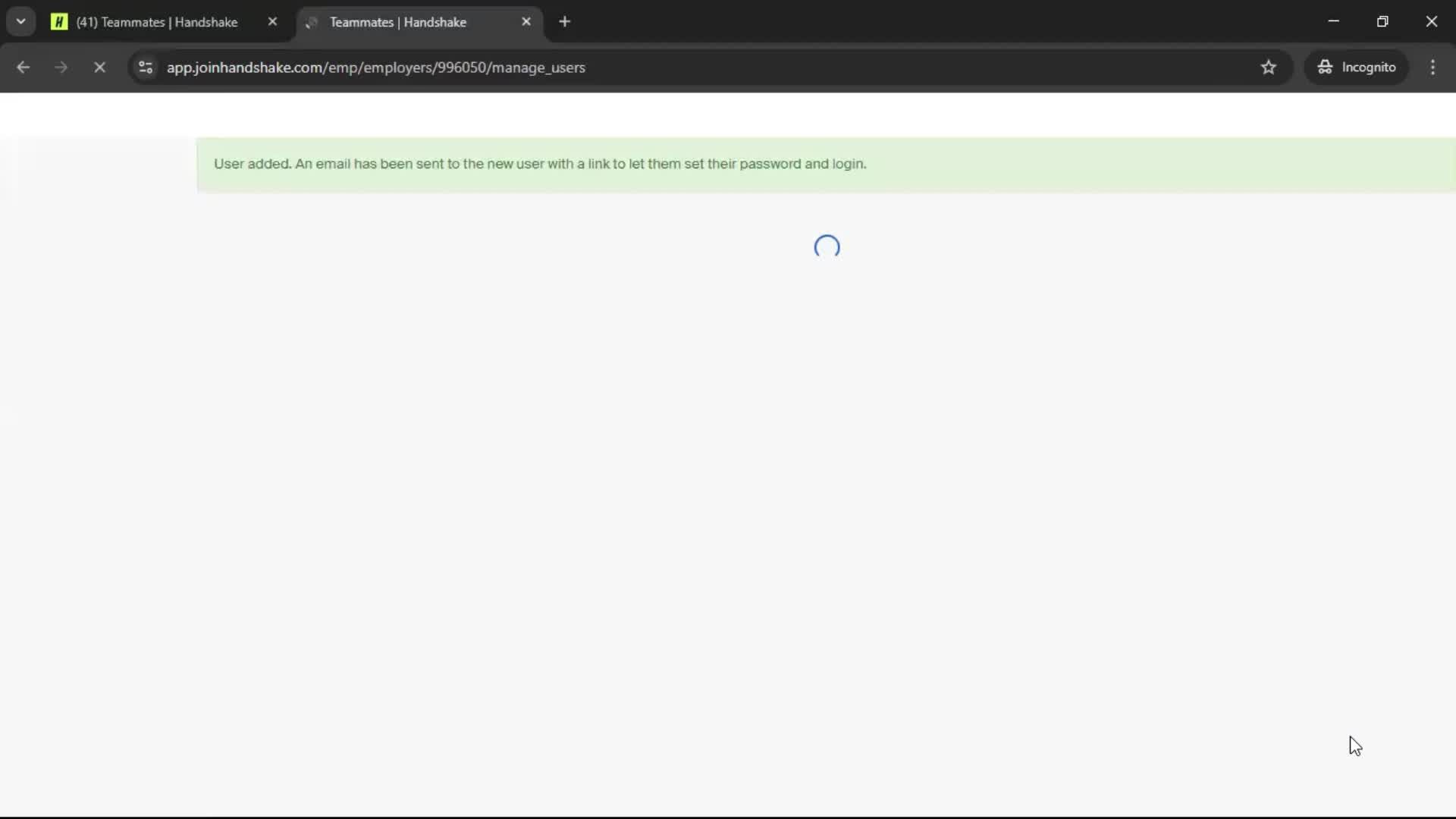 Inviting people screenshot