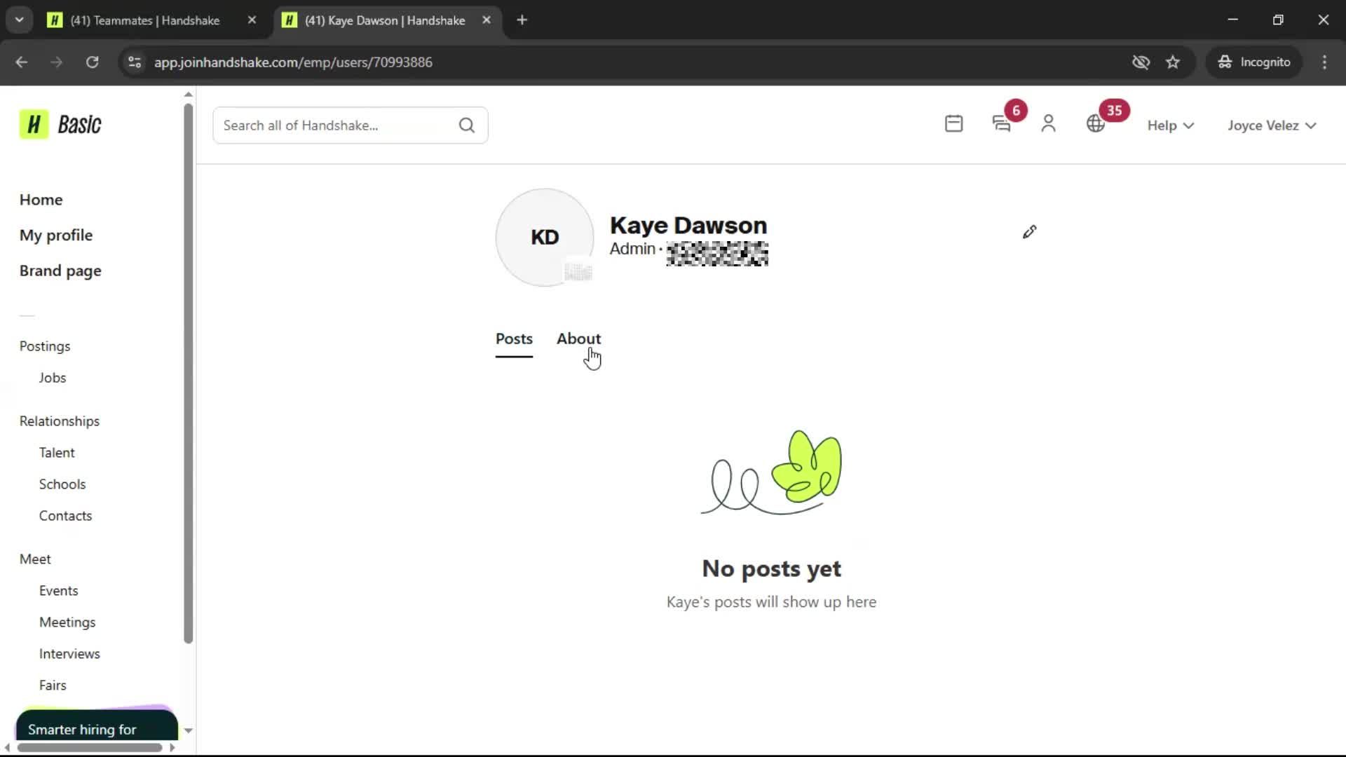 Inviting people screenshot