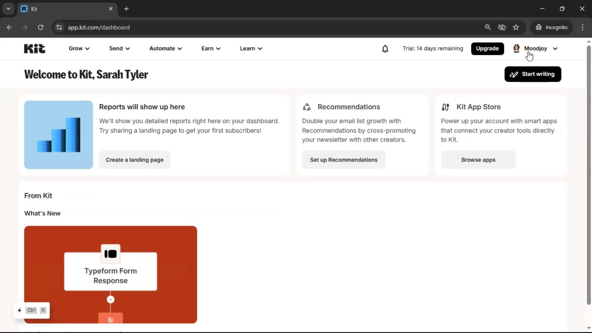 Inviting people screenshot
