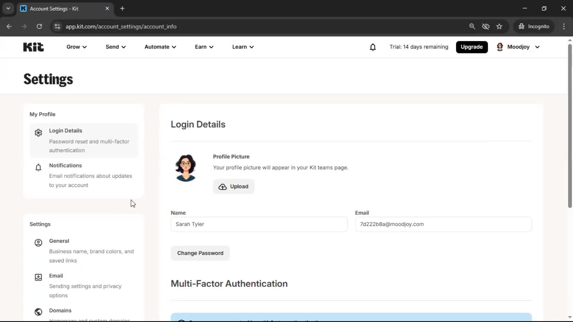 Inviting people screenshot