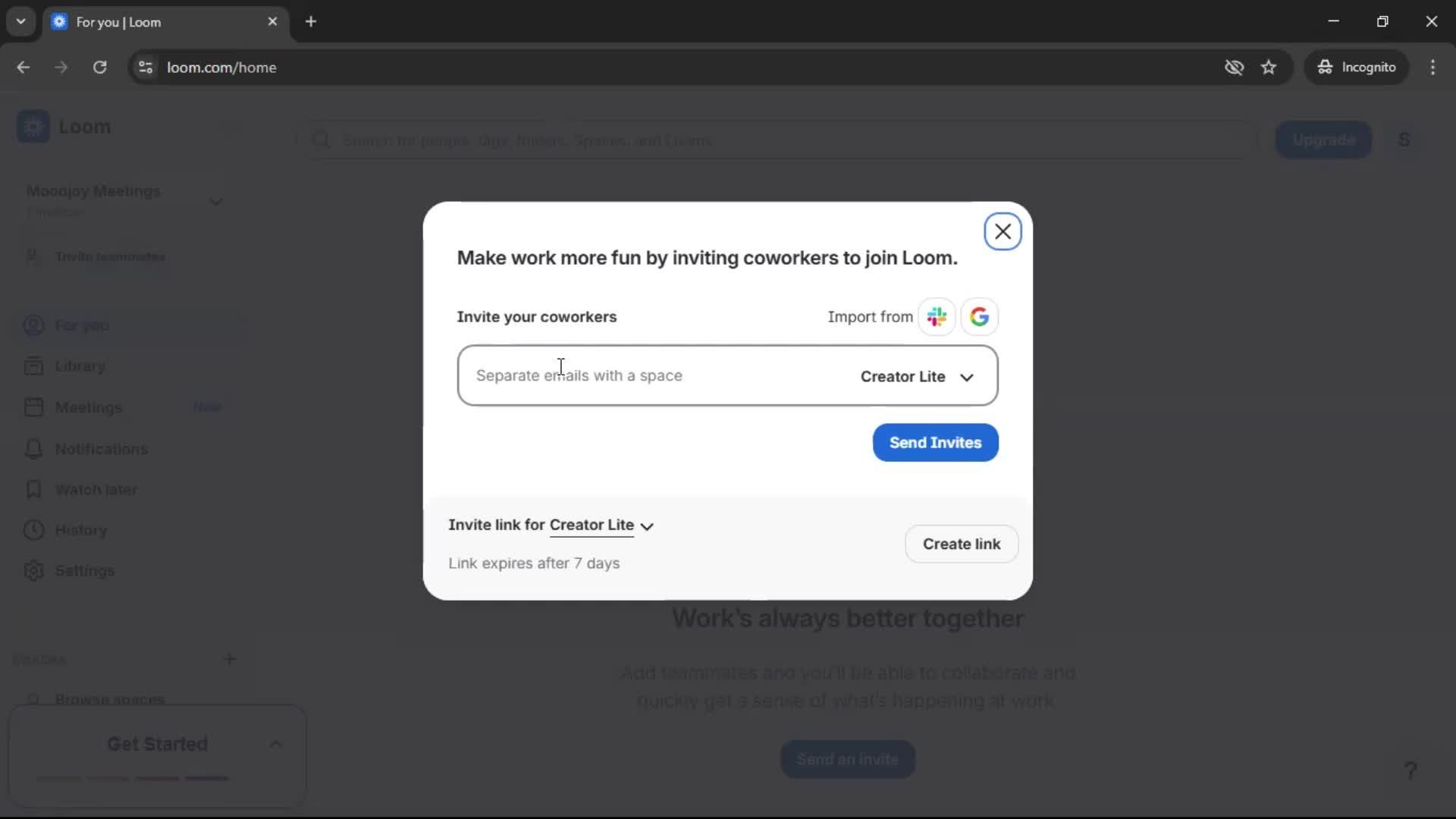 Inviting people on Loom video thumbnail