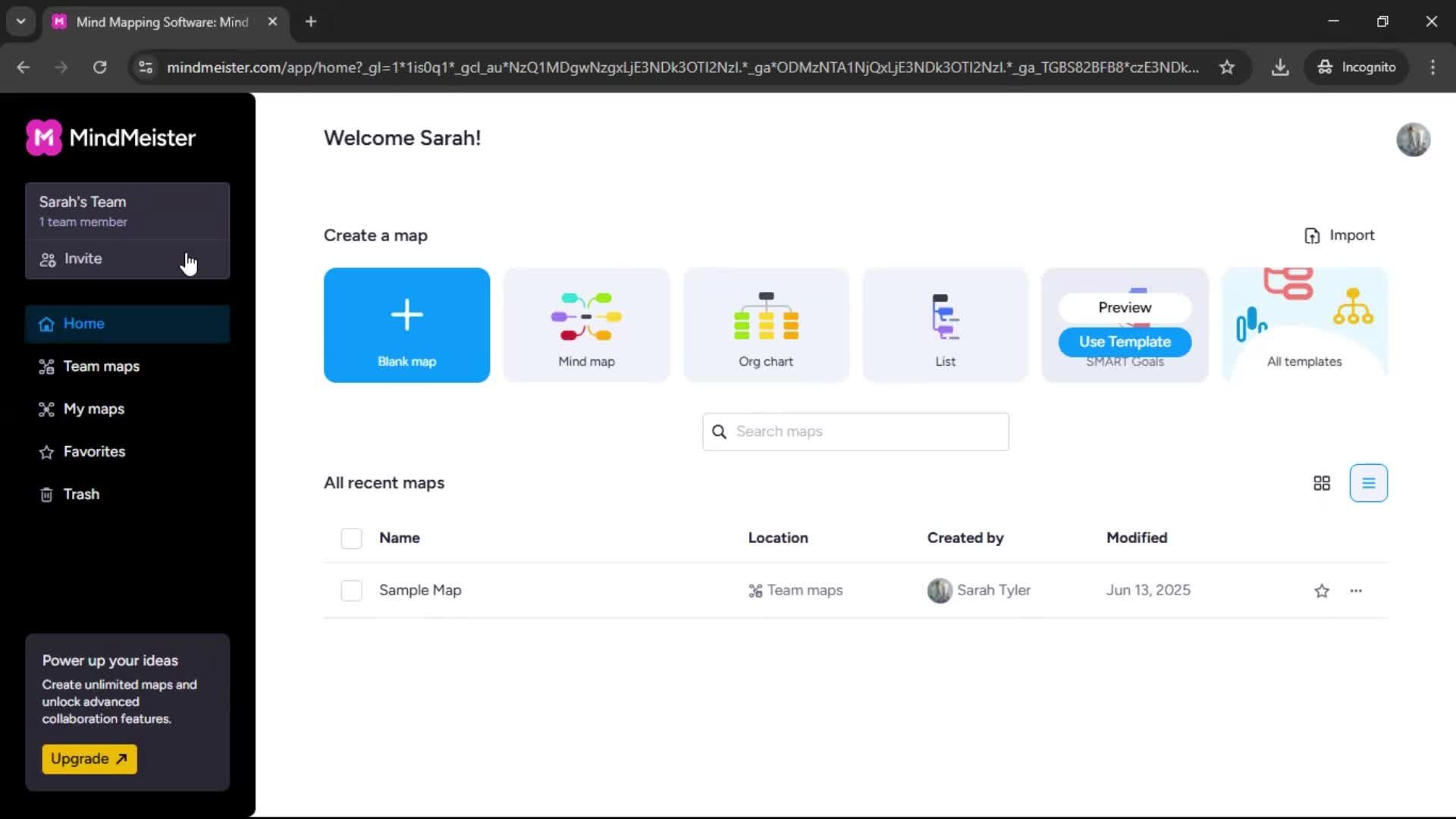 Inviting people screenshot
