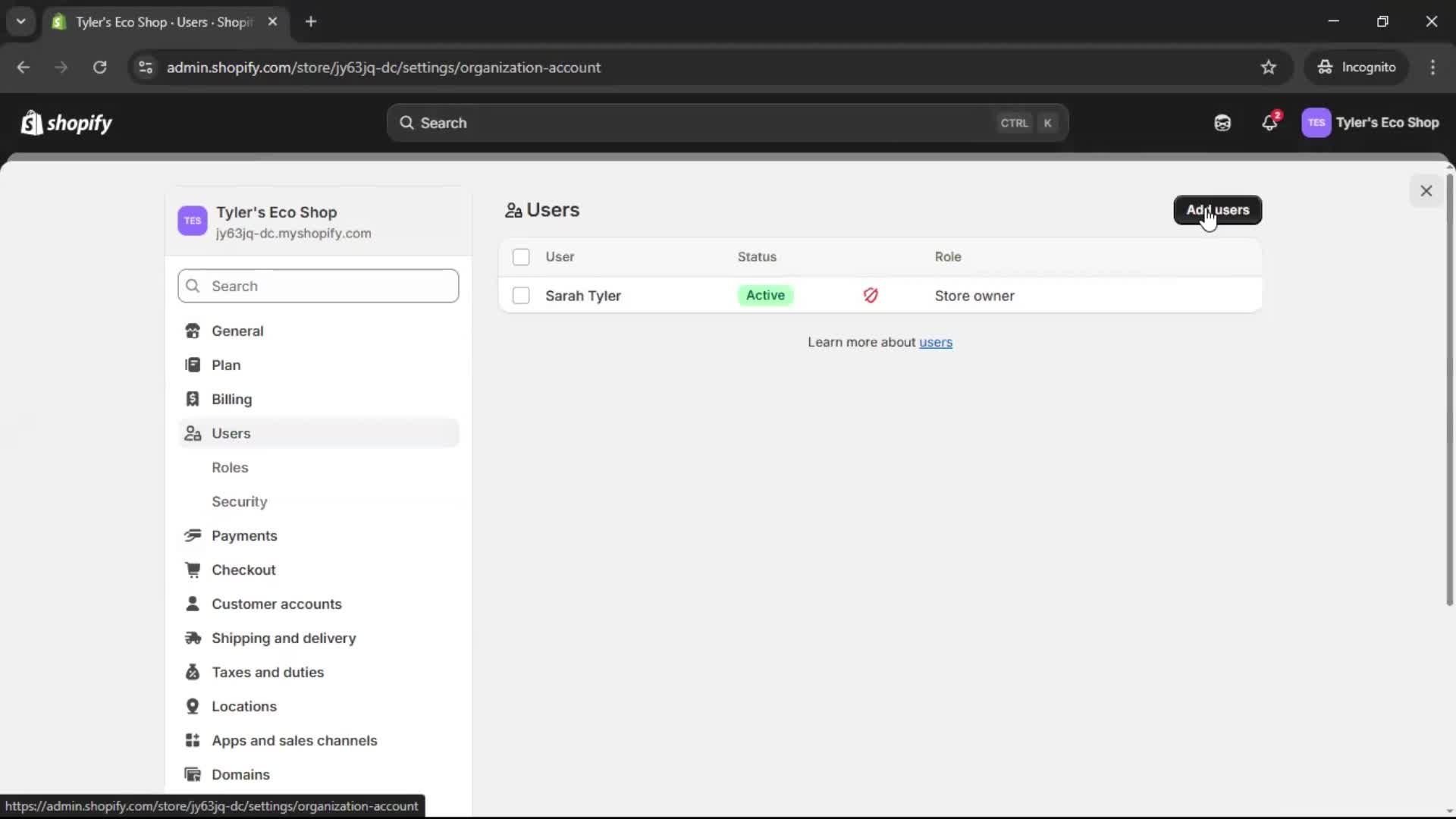 Inviting people on Shopify video thumbnail
