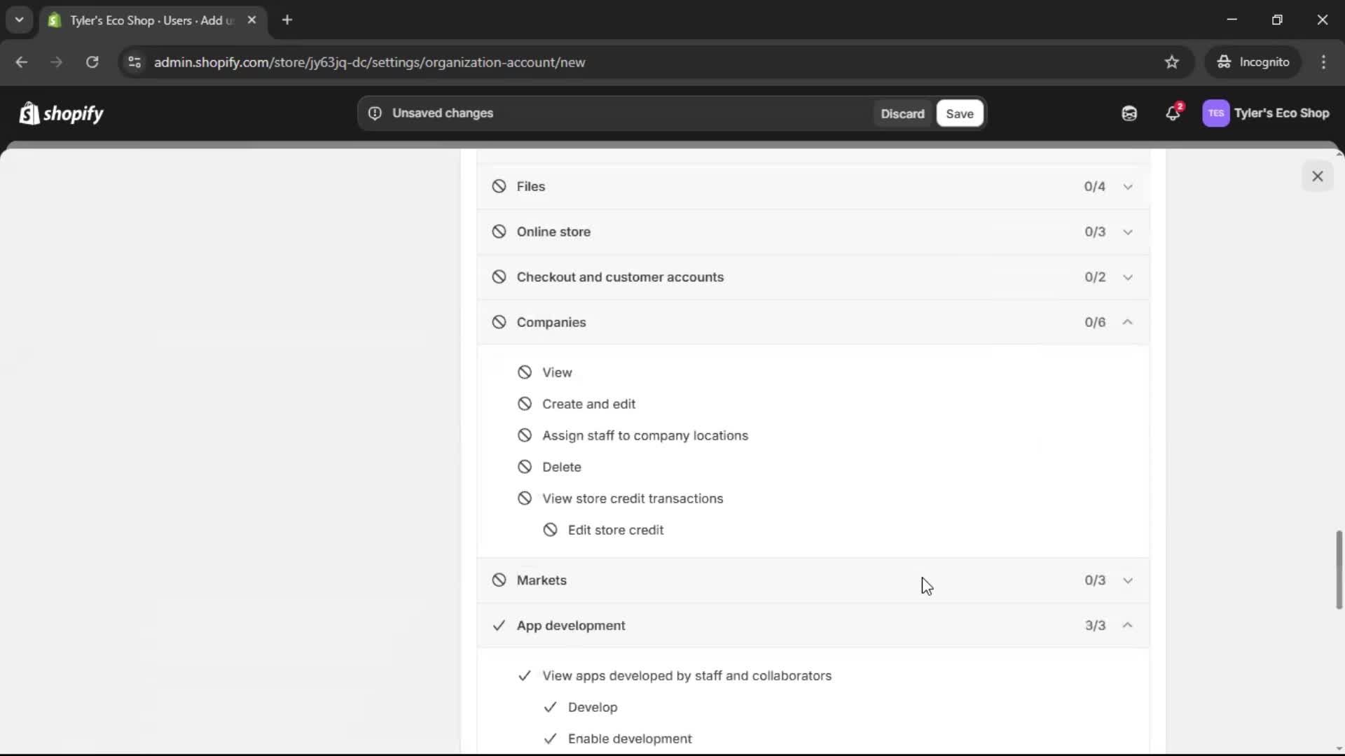 Inviting people screenshot