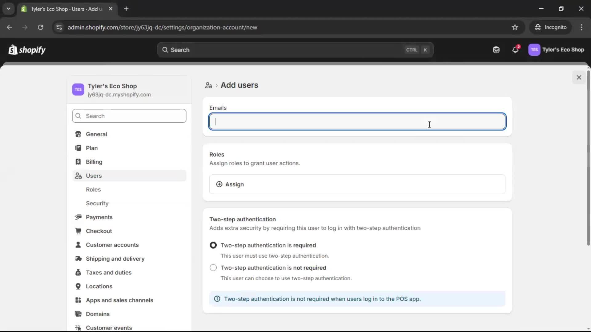 Inviting people on Shopify video thumbnail