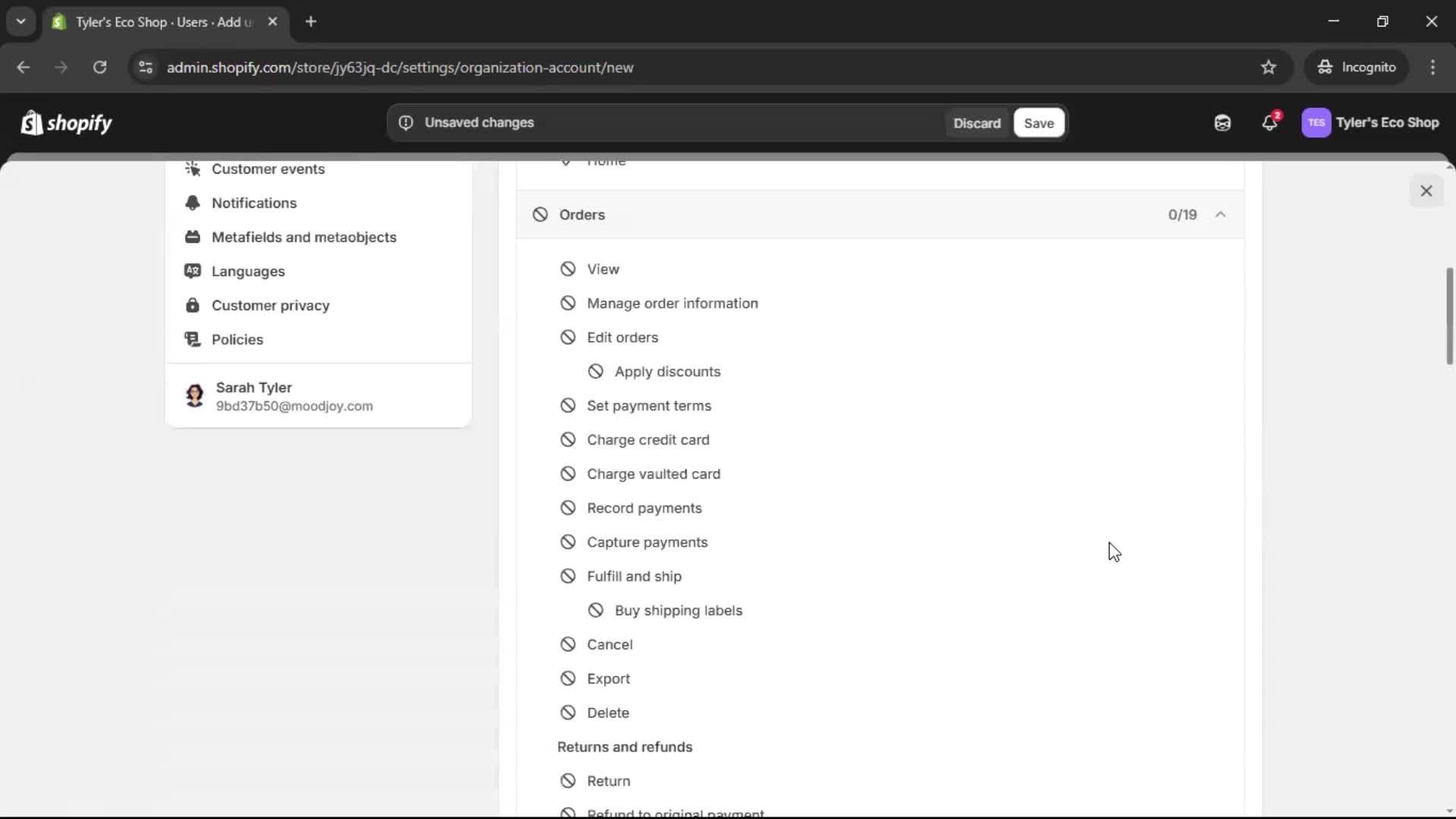 Inviting people screenshot