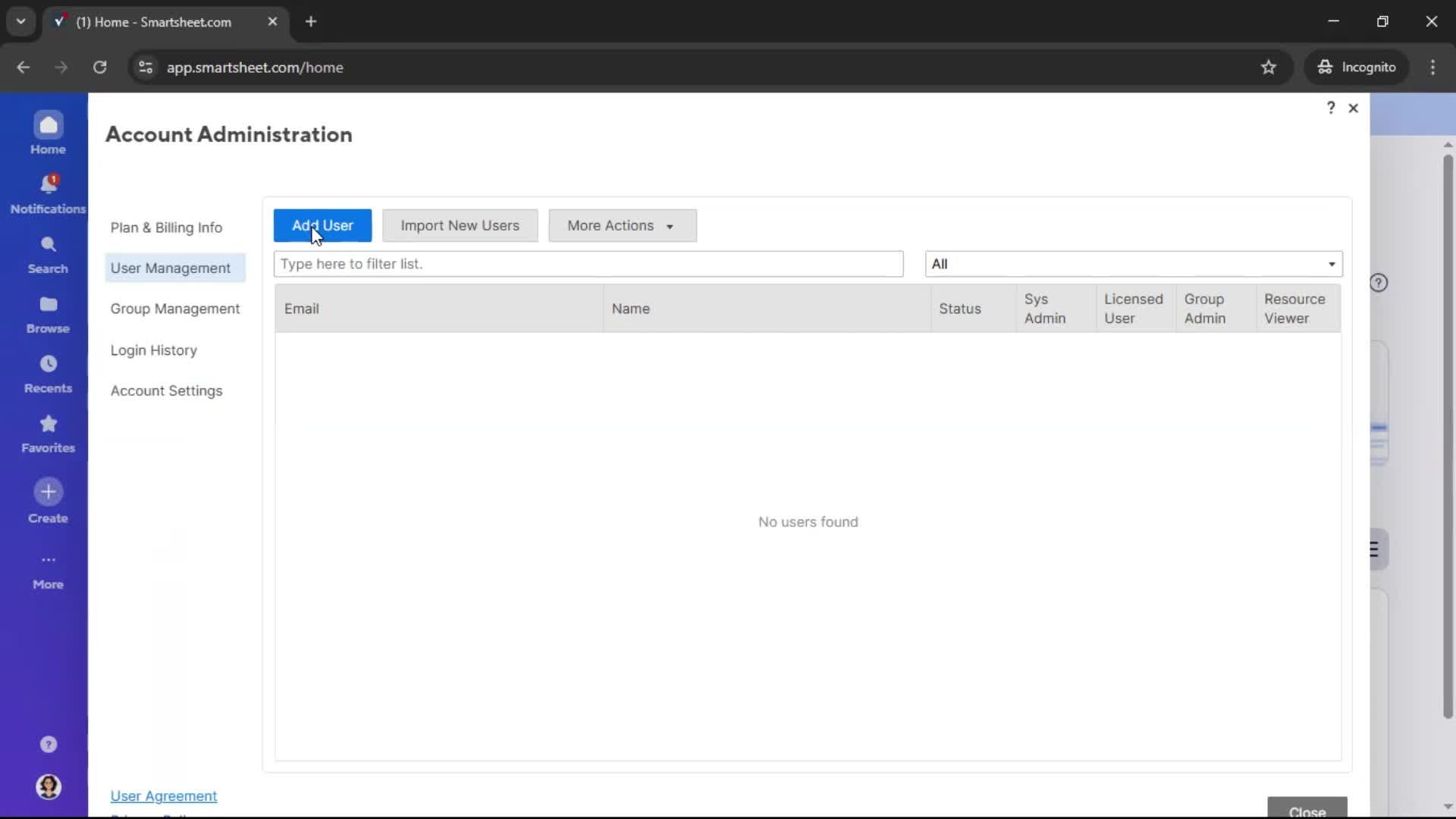 Inviting people screenshot