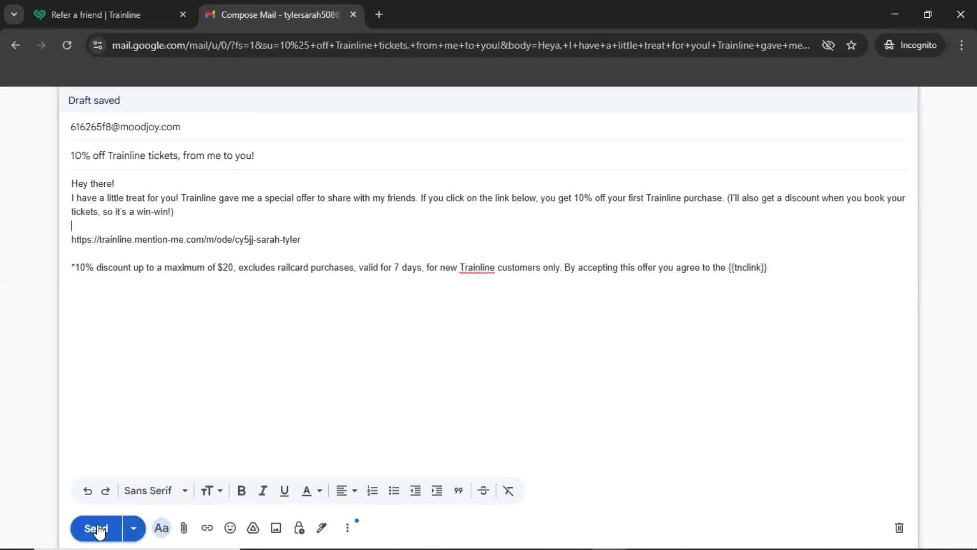 Inviting people screenshot