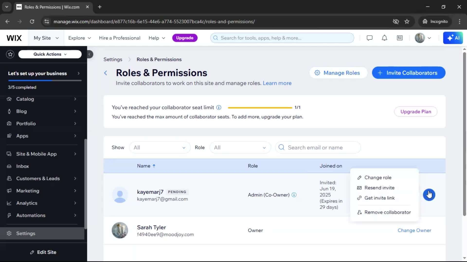 Inviting people on Wix video thumbnail