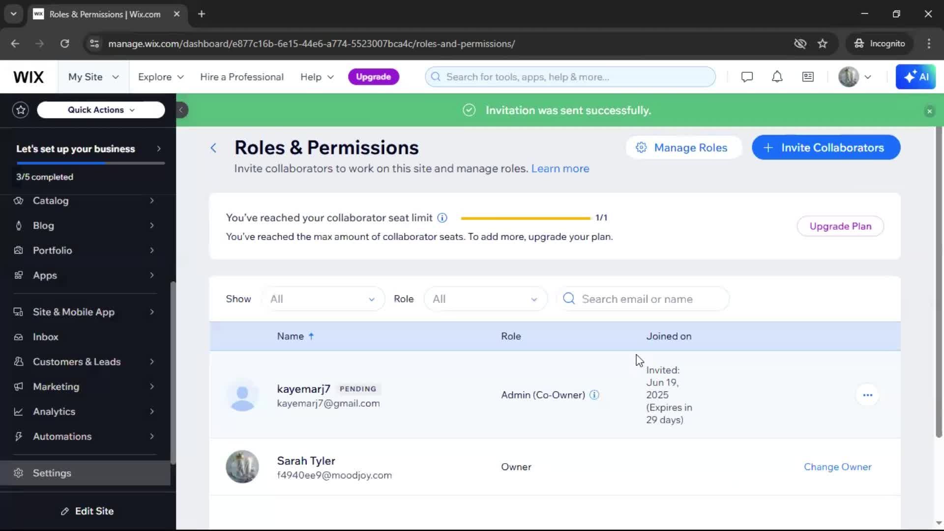 Inviting people on Wix video thumbnail