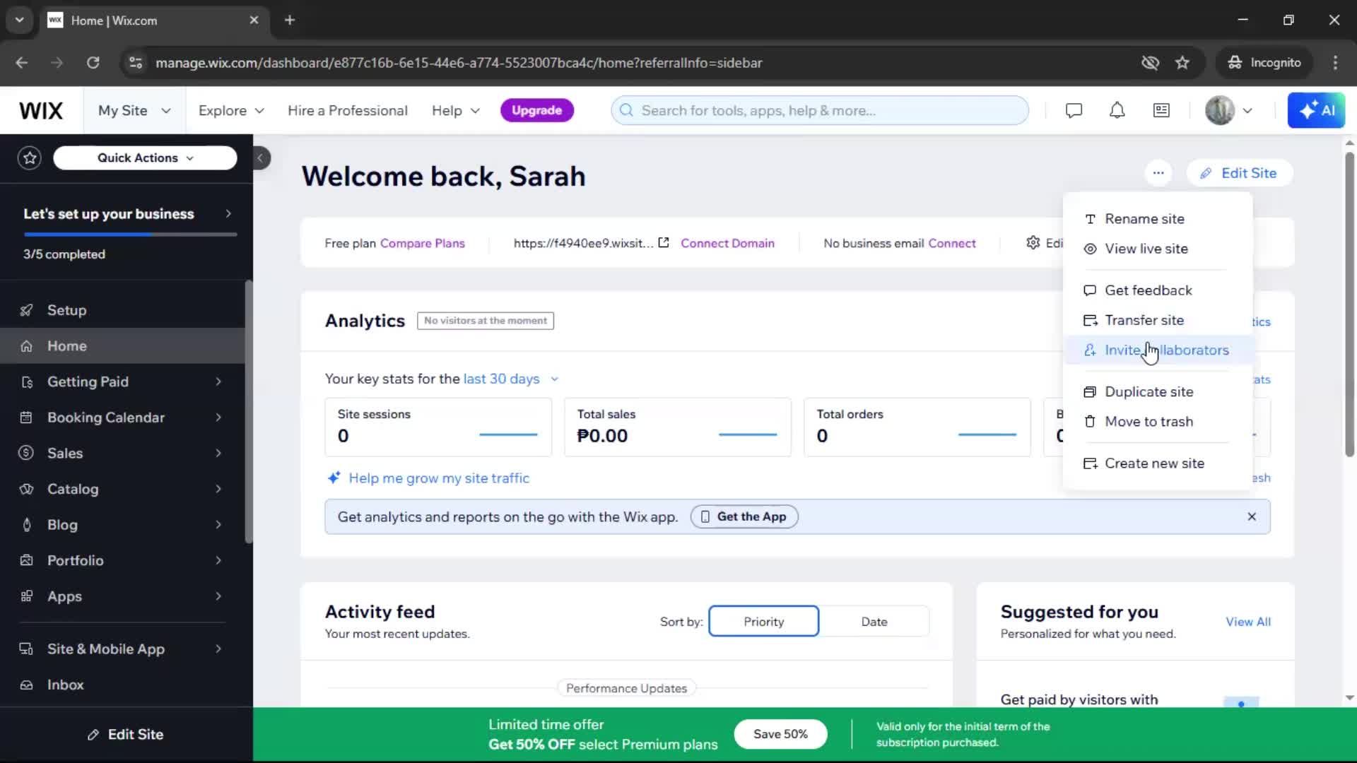 Inviting people on Wix video thumbnail