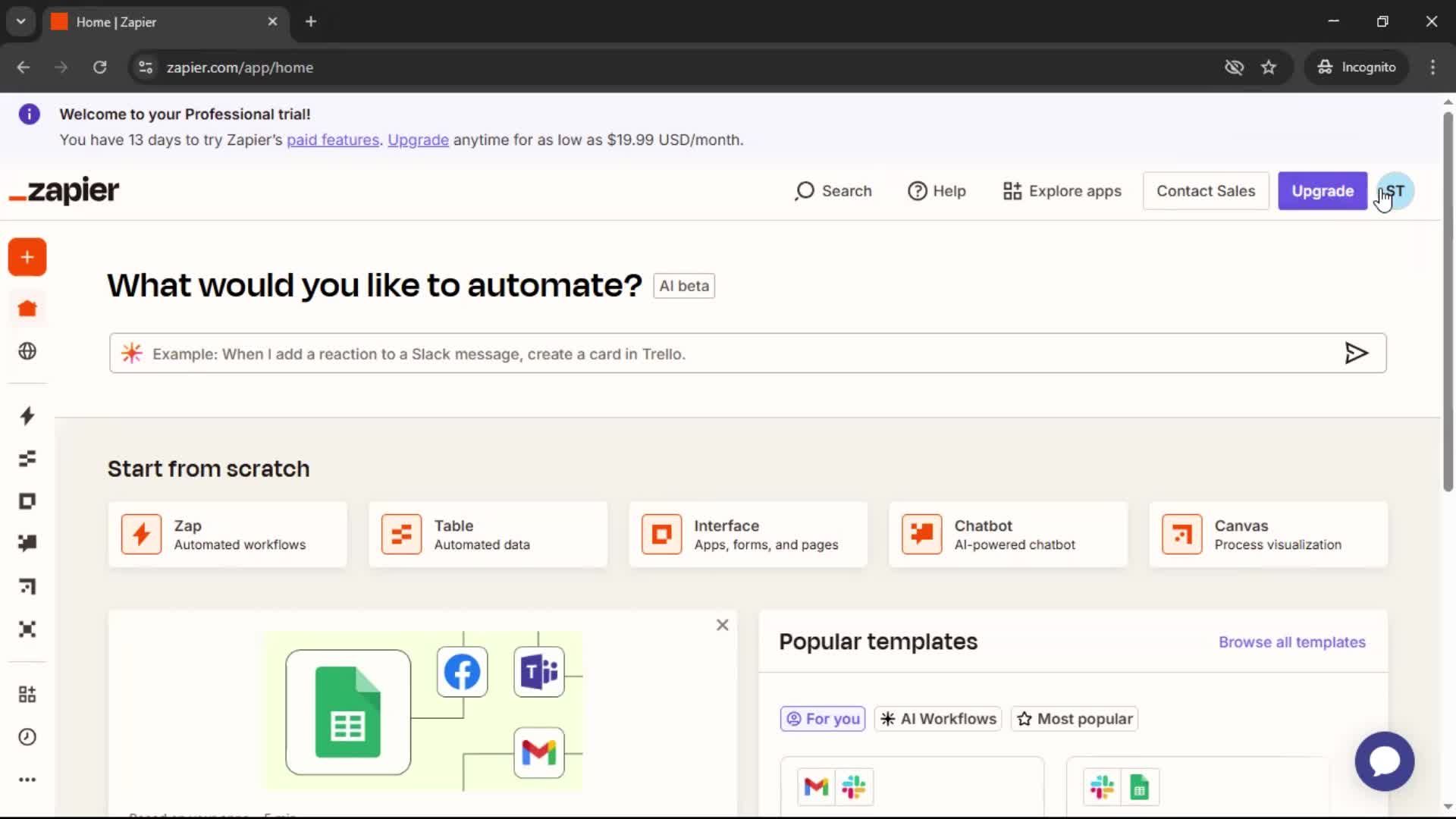Inviting people screenshot