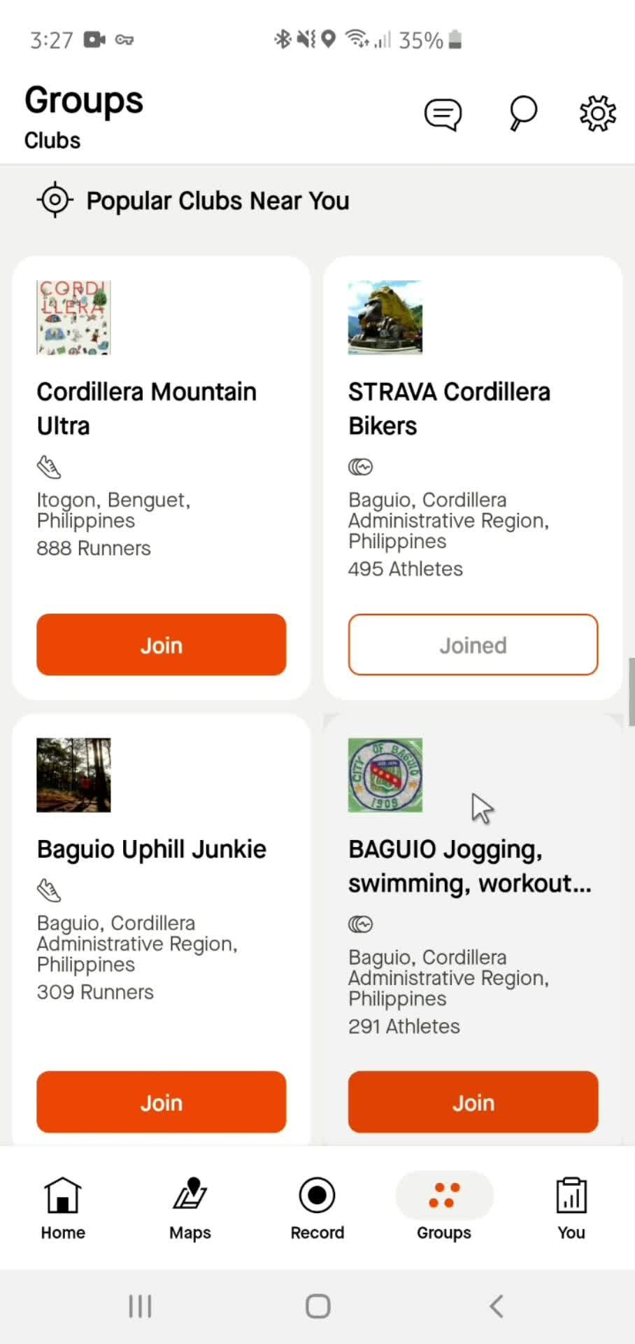 Joining a group on Strava video thumbnail