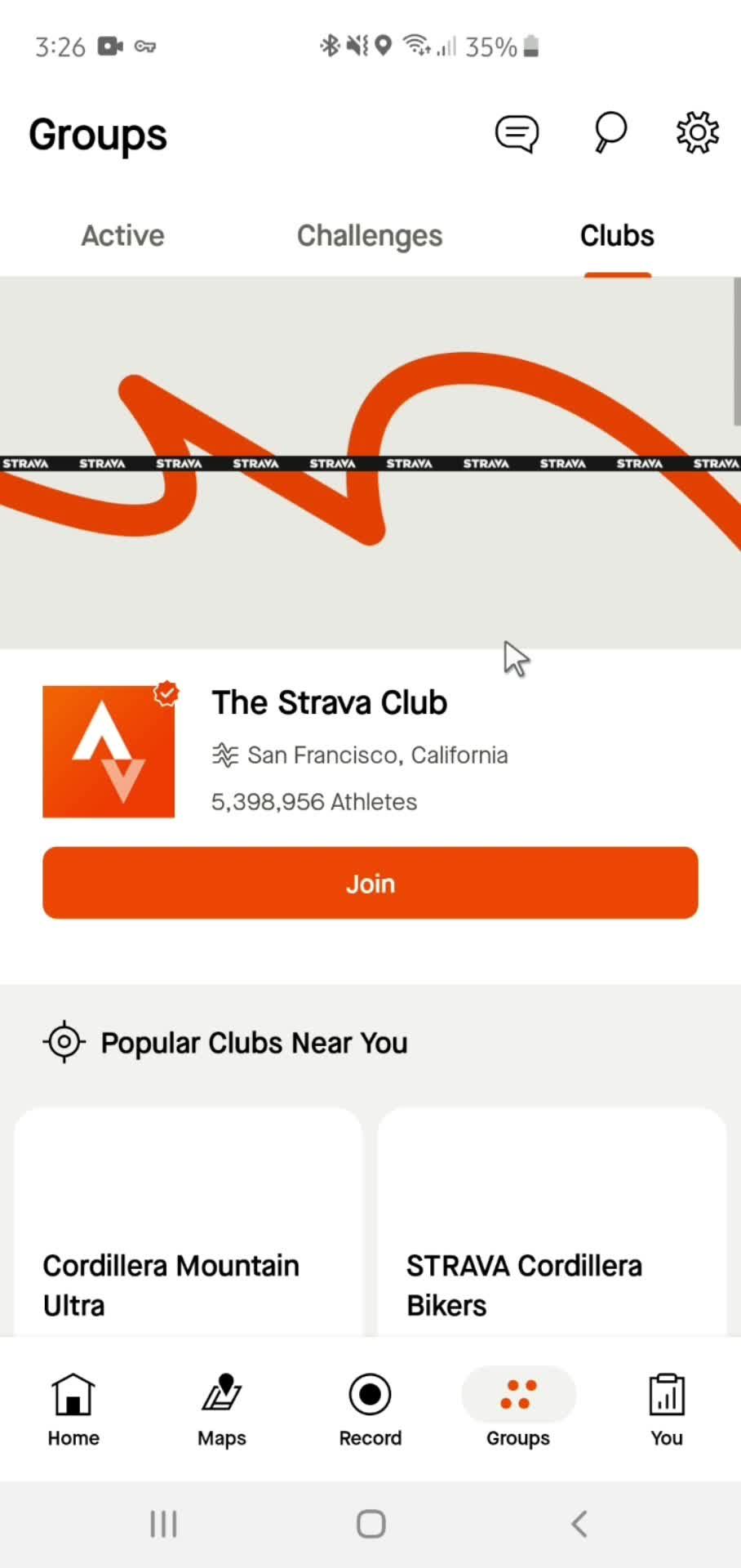 Joining a group on Strava video thumbnail