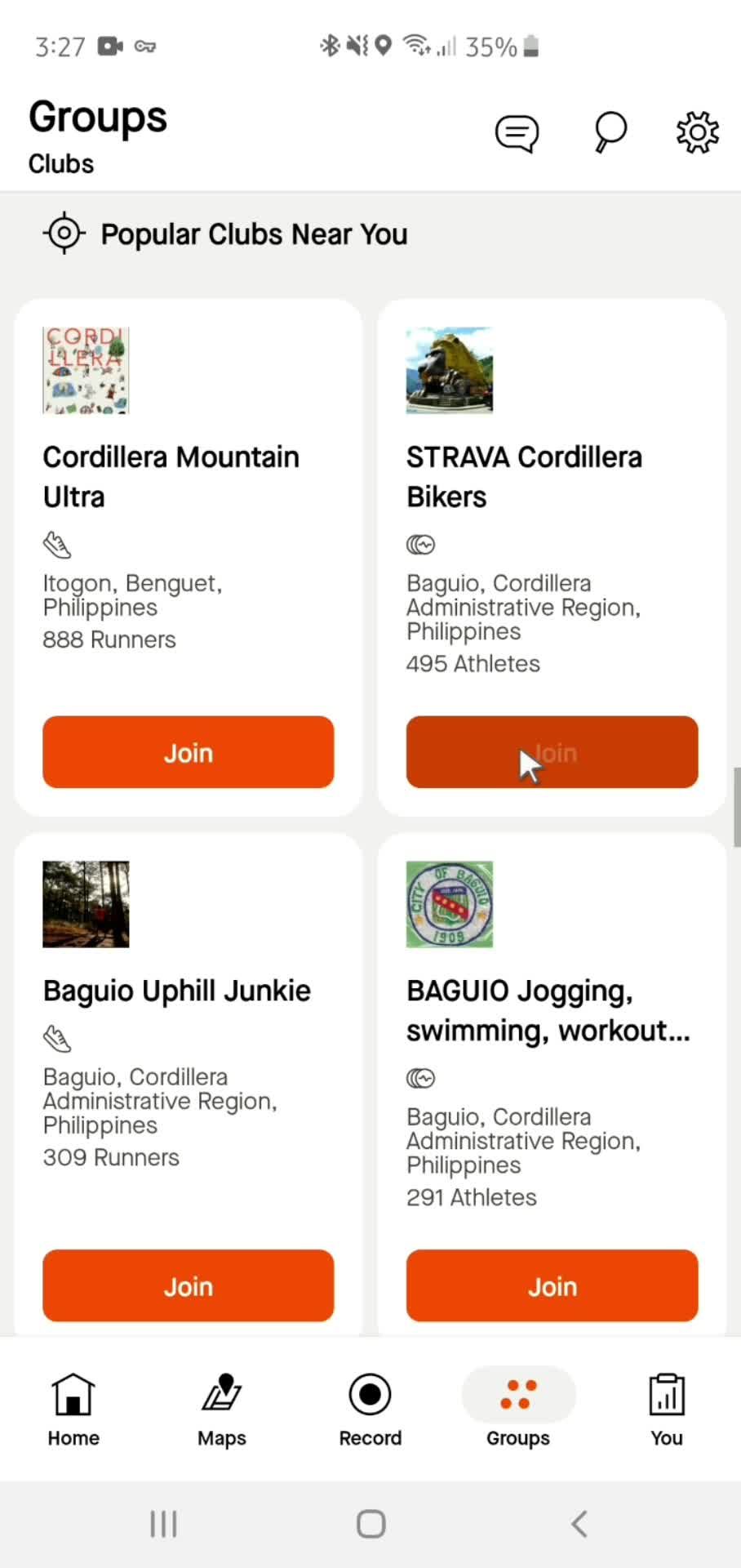 Joining a group on Strava video thumbnail