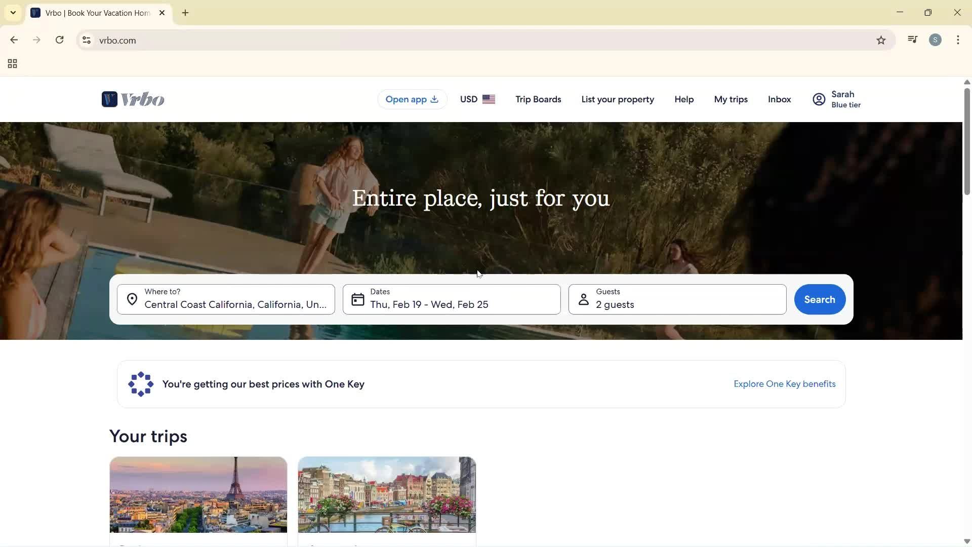 Logging in screenshot