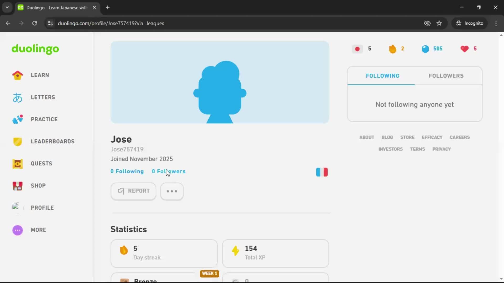 Leaderboard screenshot