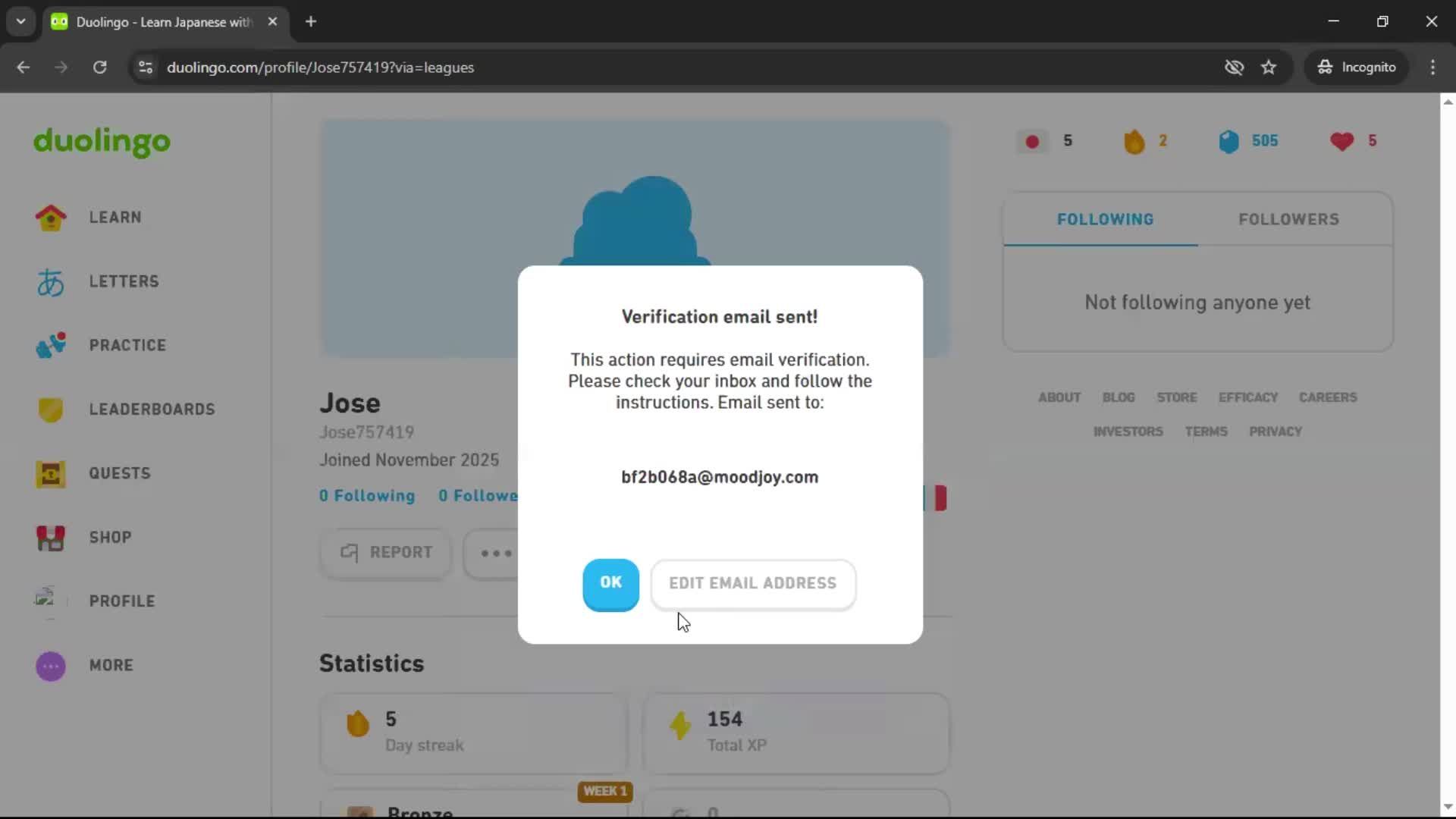 Leaderboard screenshot