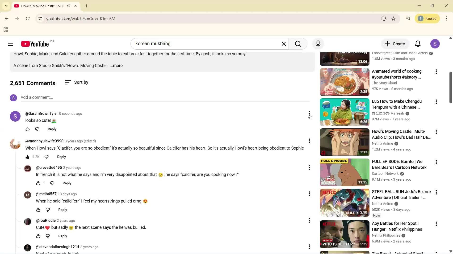 Adding comments screenshot