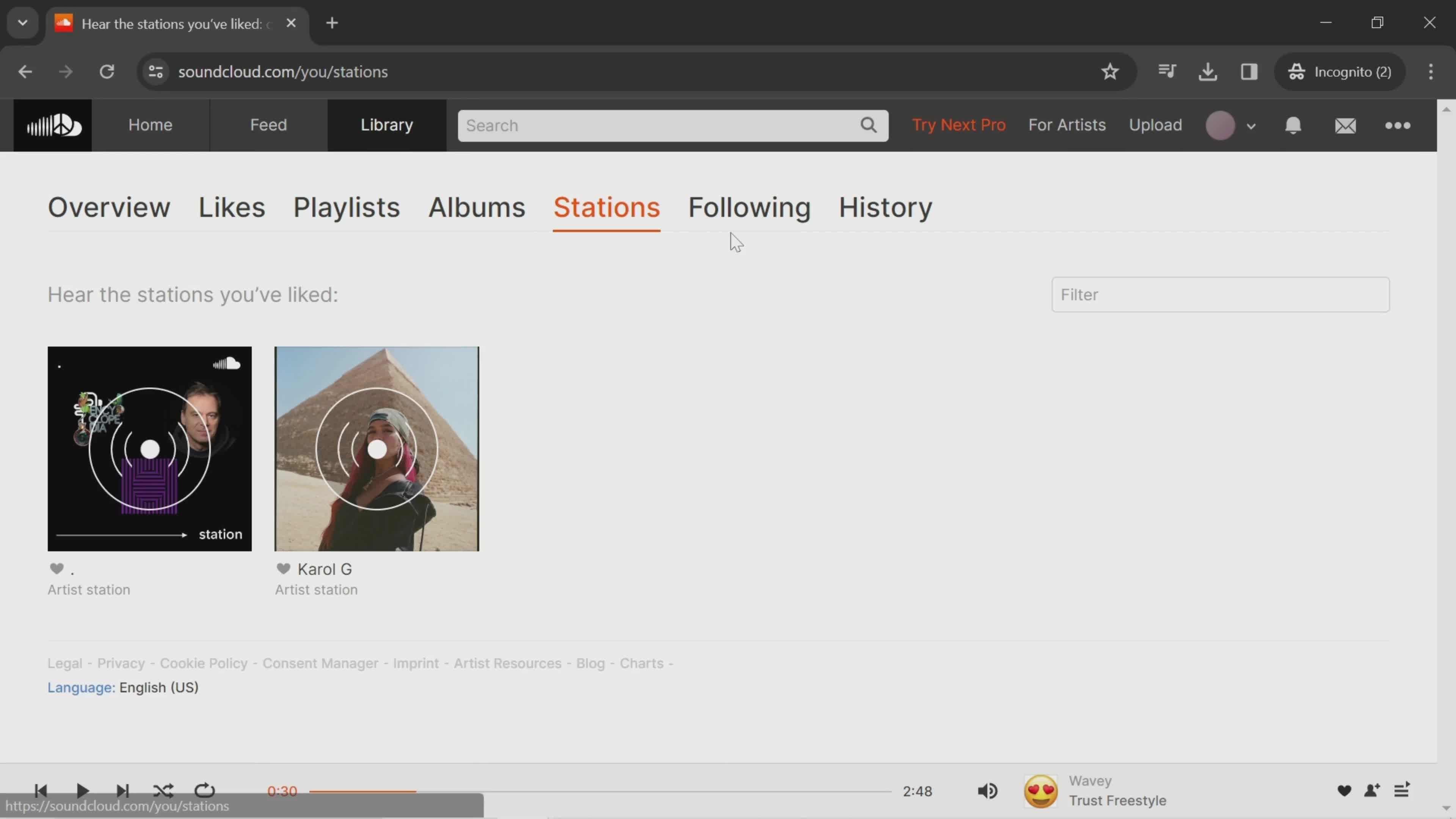 Browsing the library on SoundCloud video thumbnail