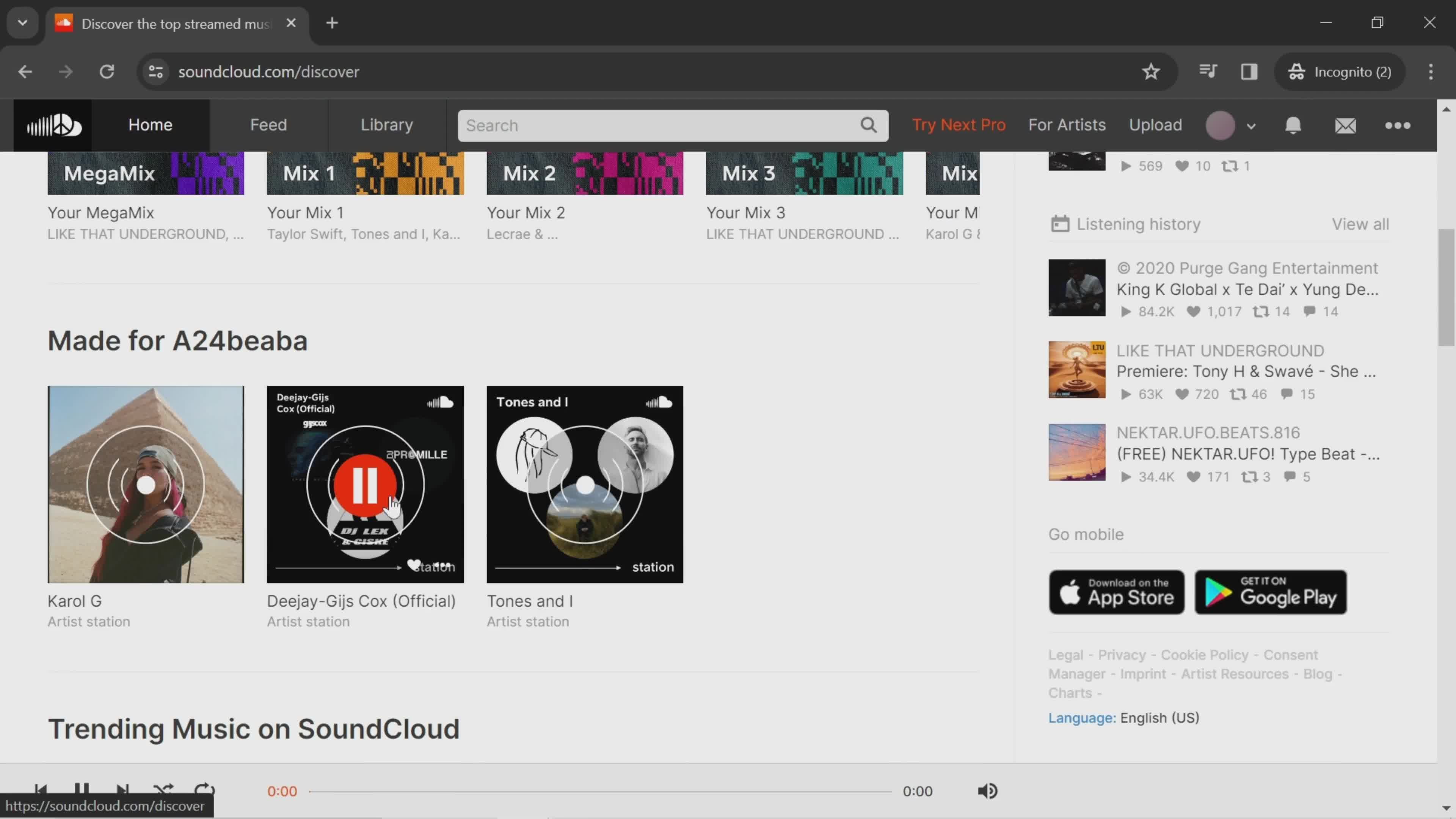 Listening on SoundCloud video thumbnail