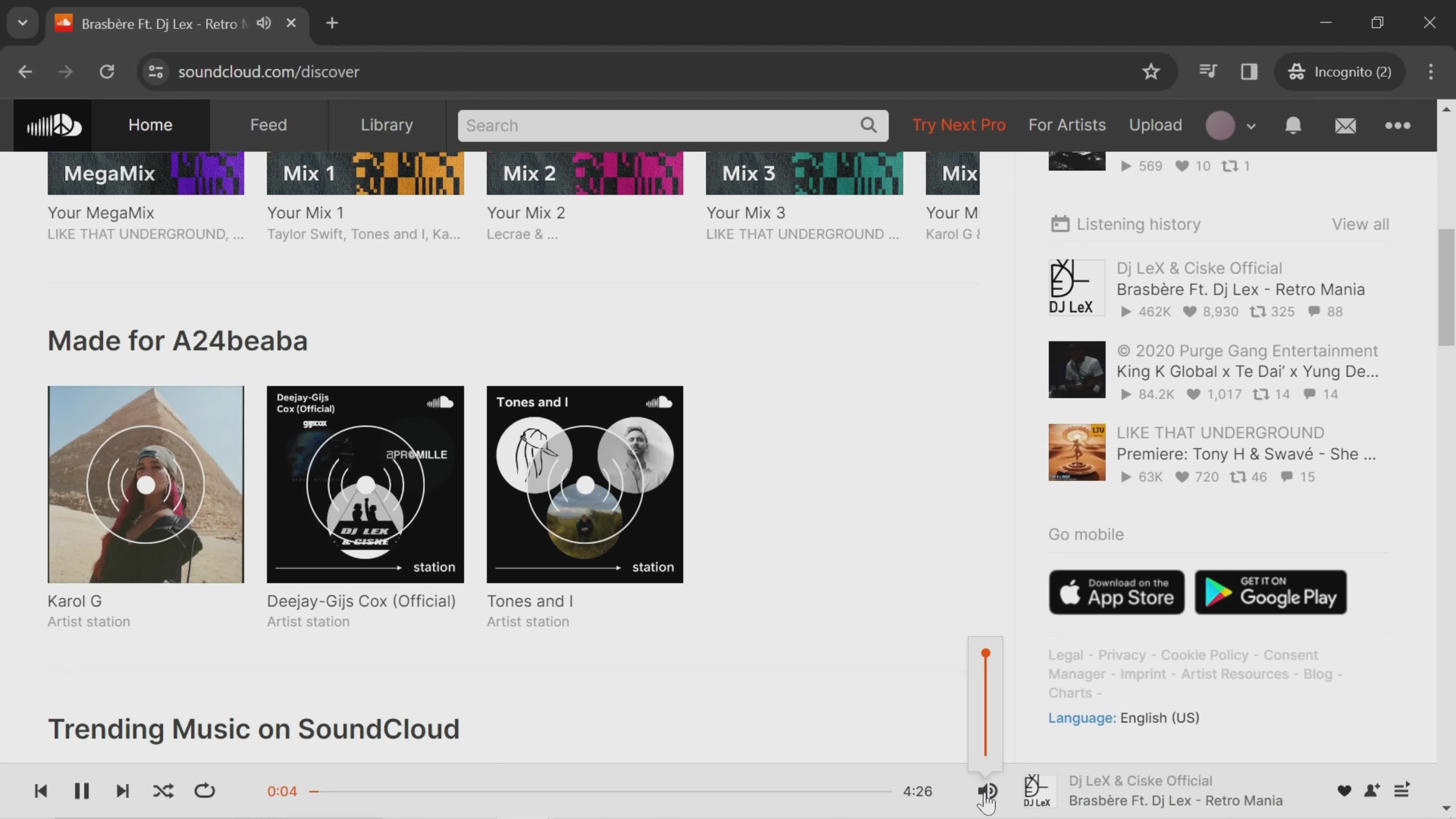 Listening on SoundCloud video thumbnail