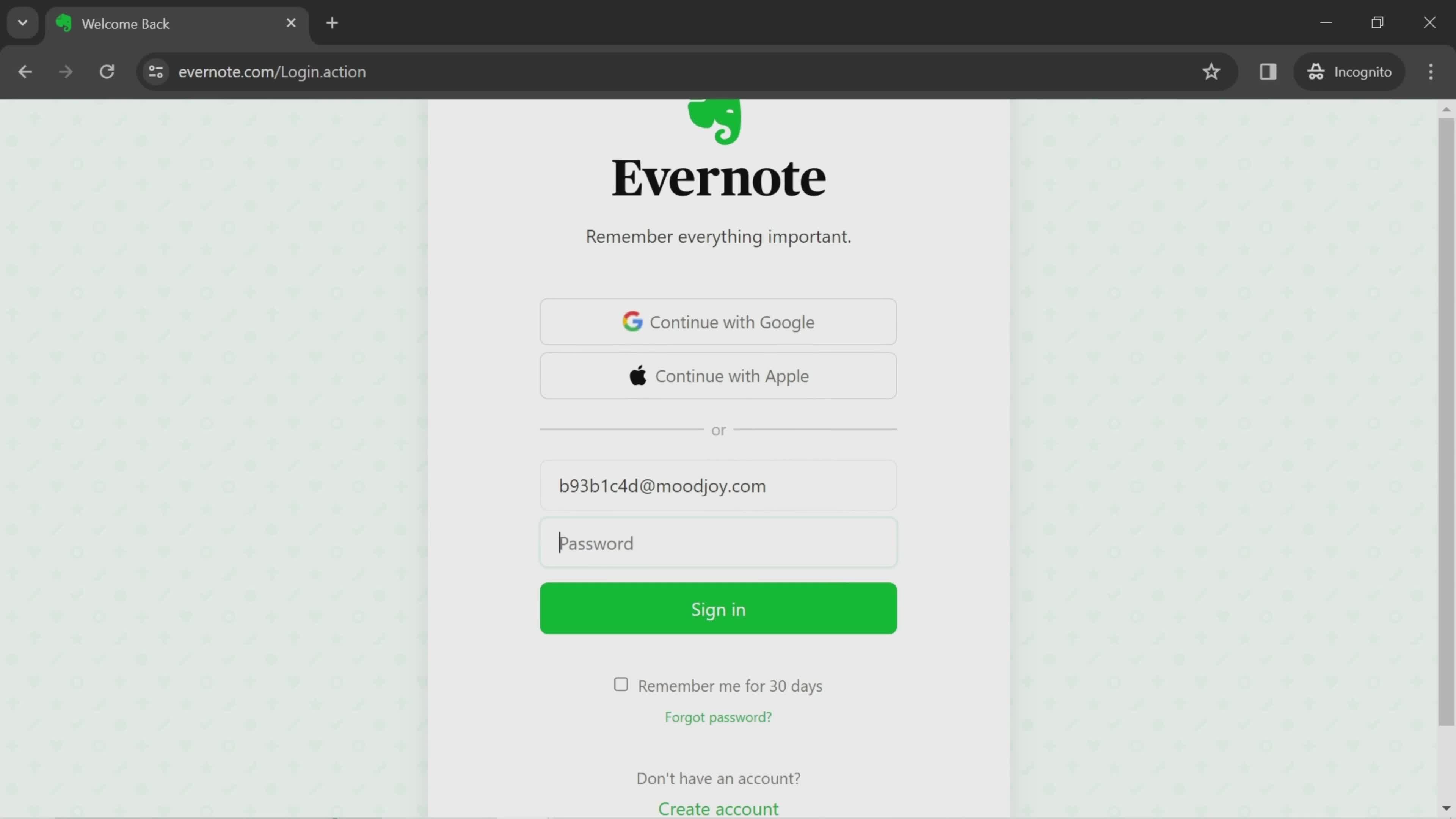 Logging in on Evernote video thumbnail